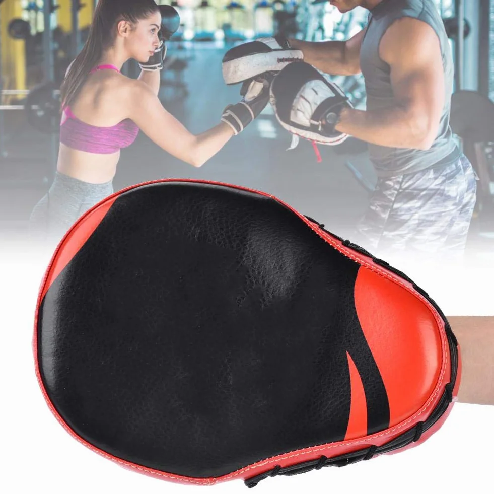 Almohadilla de Mano, manopla de Boxeo, Cuero PU + Espuma para Entrenamiento, Gimnasio, Boxeo tailandés
