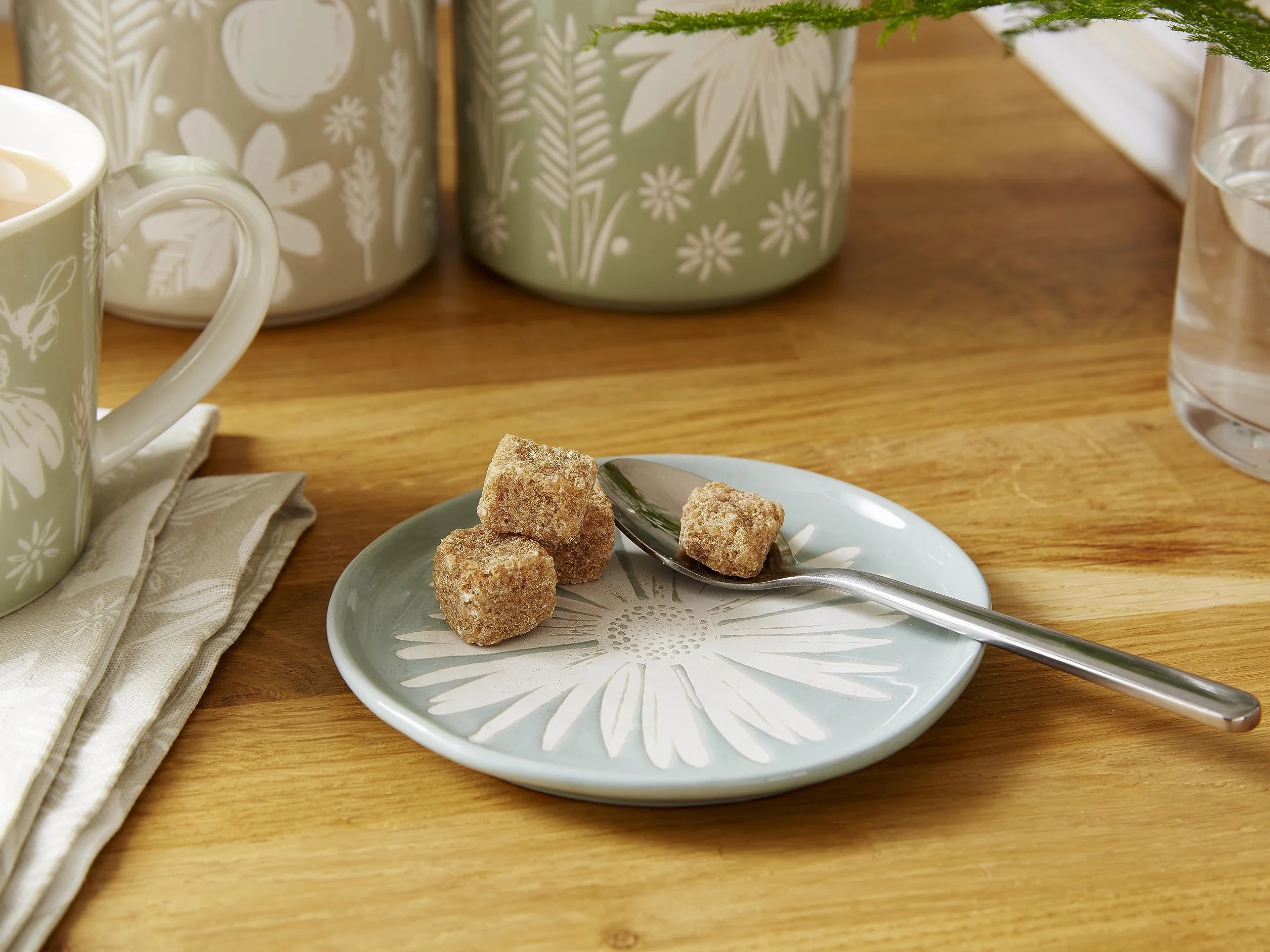 Cooksmart Homestead - Organizador de Bolsas de té de cerámica con diseño británico | Plato para Bolsas de té usadas | Plato para bolsitas de té con diseño Moderno