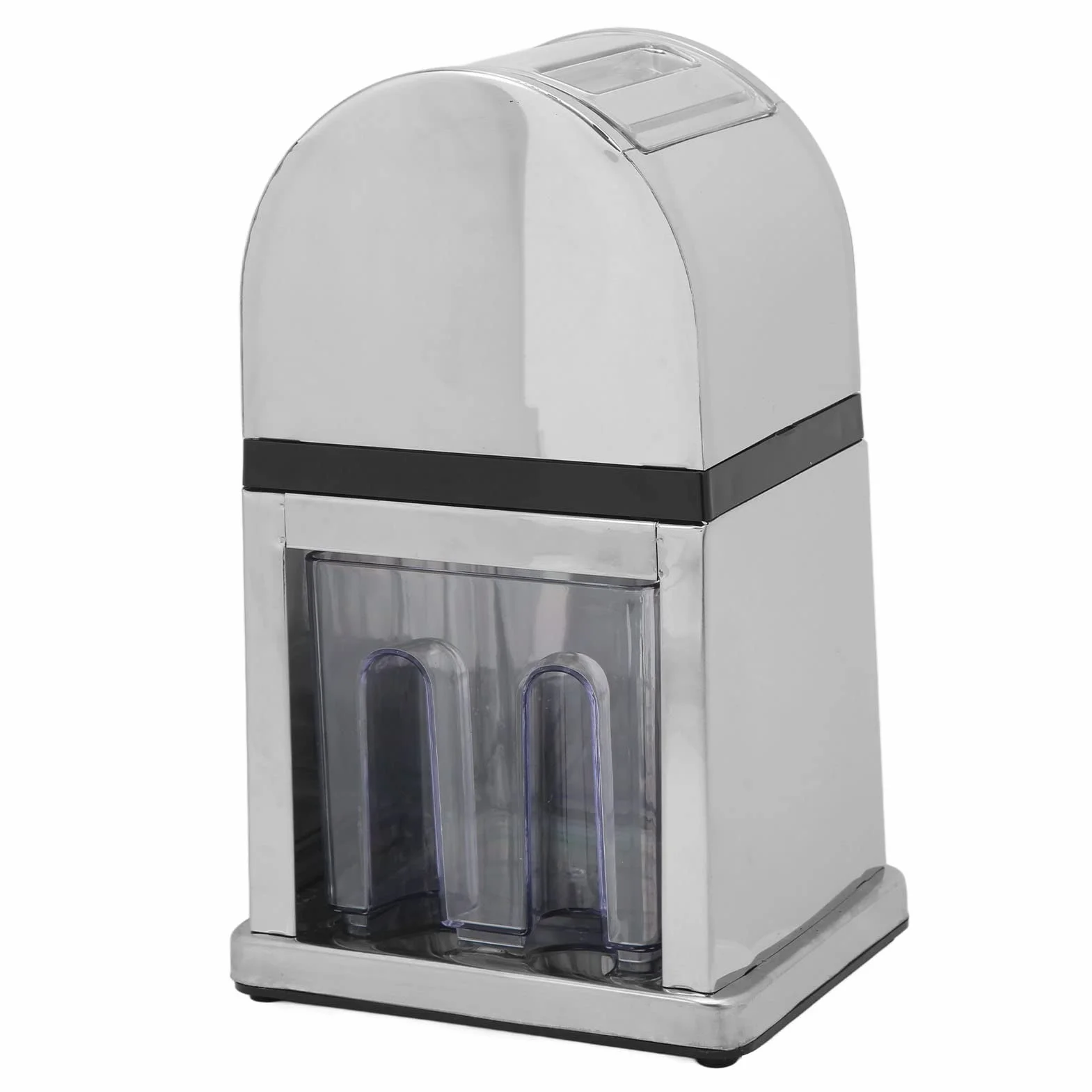 Trituradora de Hielo Manual, Máquina de Hielo Raspado con Manivela Manual Máquina de Granizado de Cócteles Máquina de Cono de Nieve Giratoria Manual Portátil con Cuchara de Cubierta Transparente