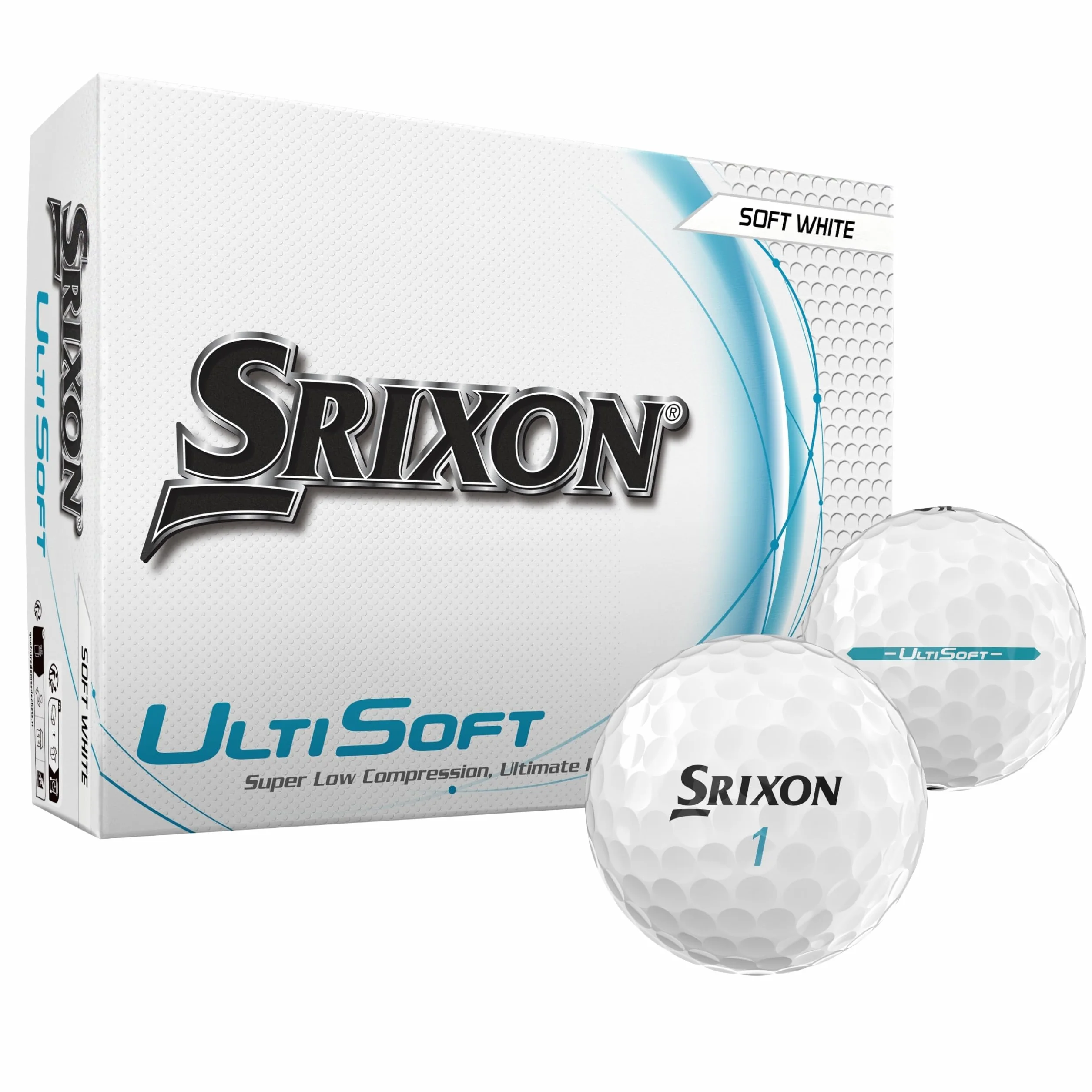 Srixon Ultisoft 4 & 5 Bola de Golf Ultra Suave Compresión Baja FastLayer