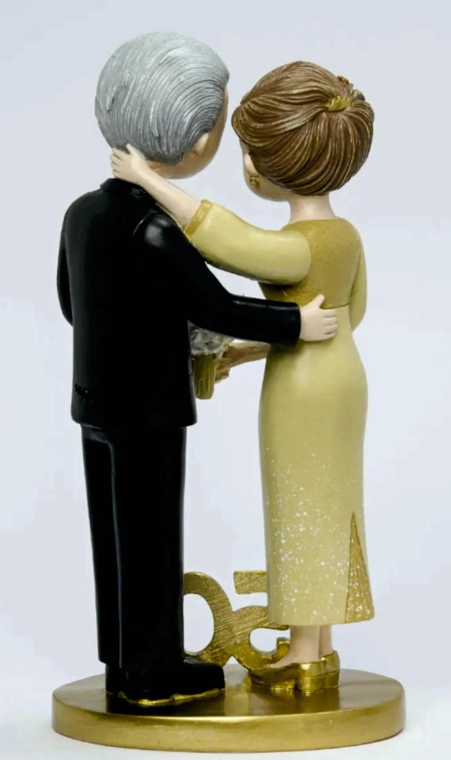 Figurita Tarta Bodas de Oro 50 Aniversario GRABADA para Pastel