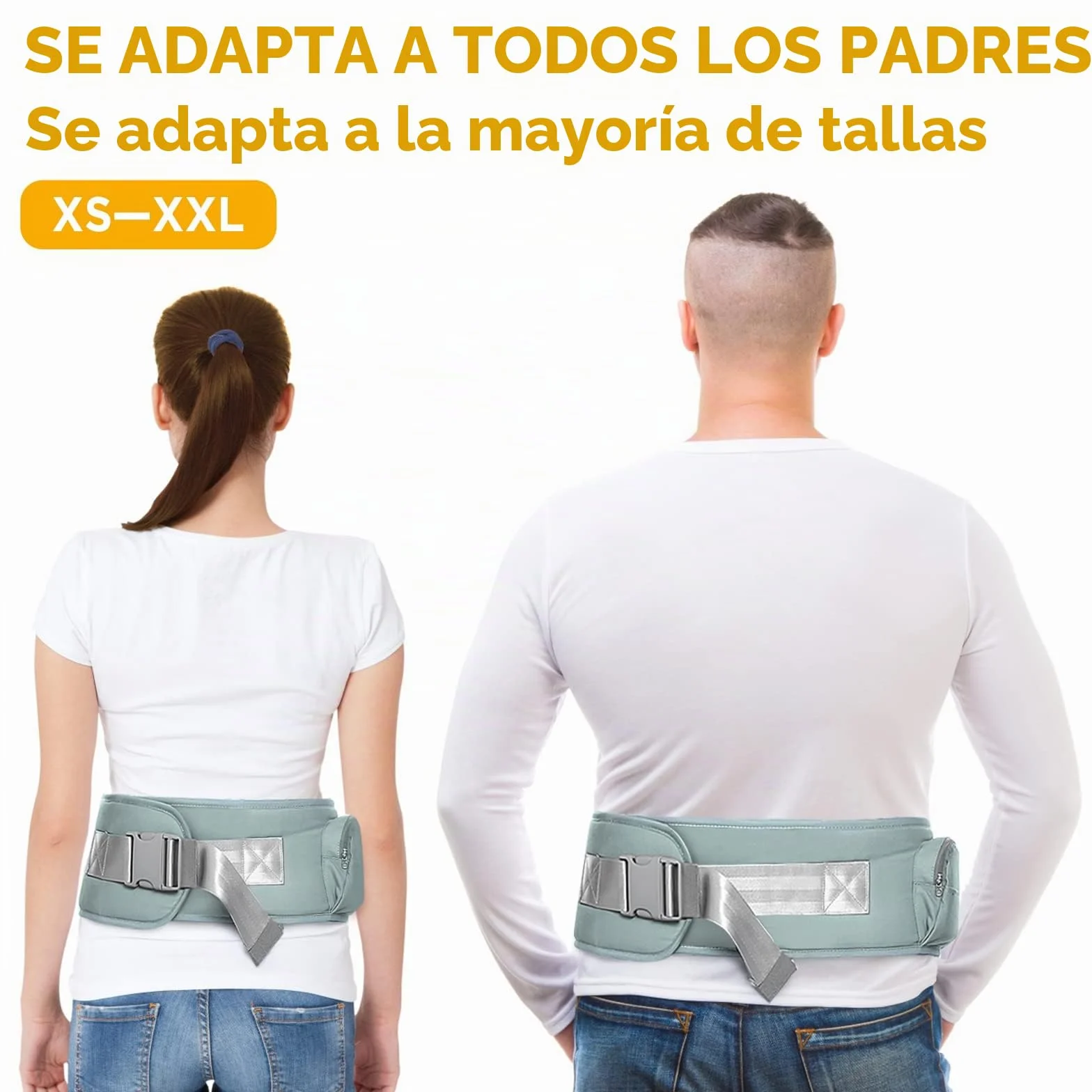 Taburete de Cintura para Bebé 0-36 Meses GAGAKU Azul Claro