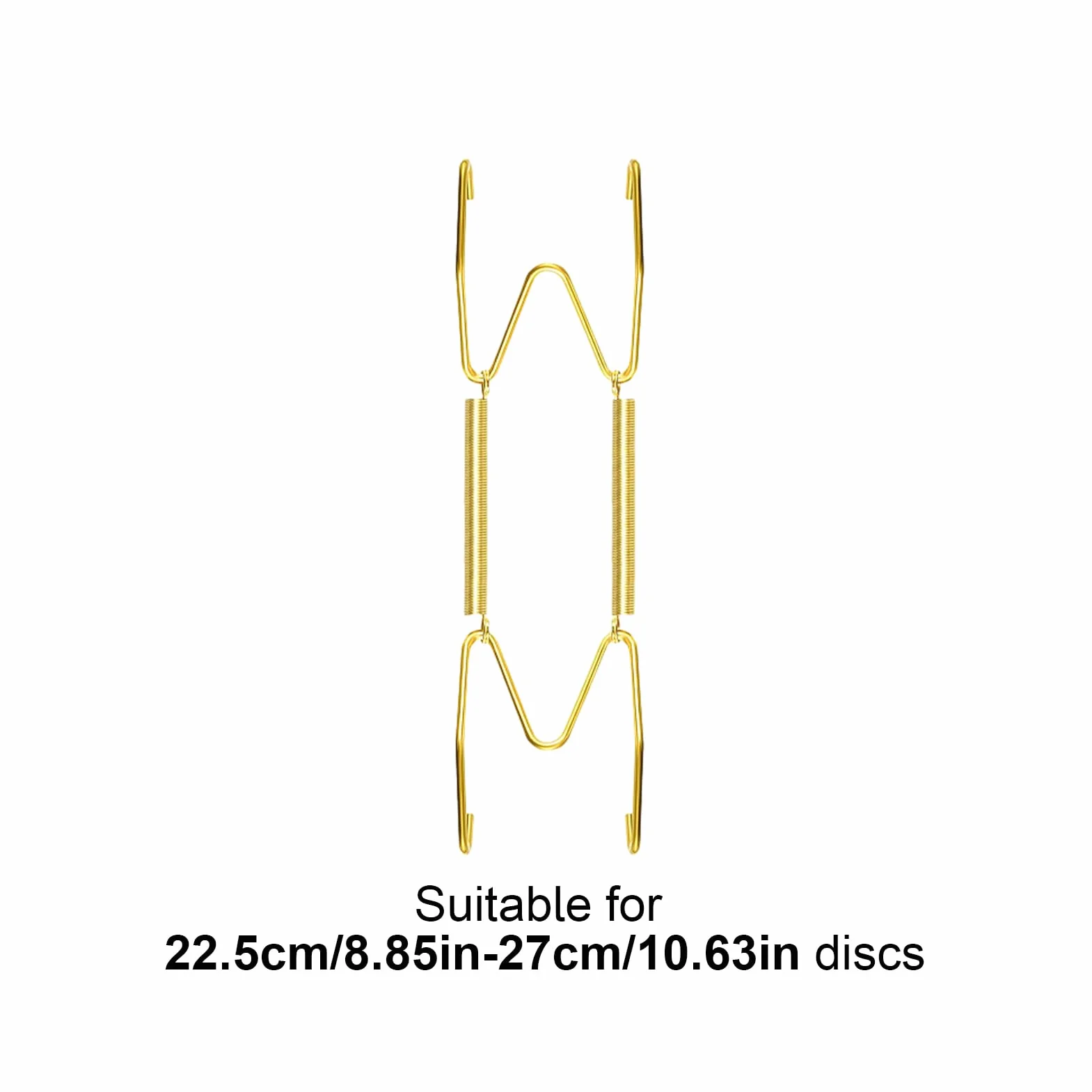 Genérico Hangers invisibles de latón: soportes de metal ajustables para platos decorativos, ganchos pequeños para azulejos, soportes de pared delgada para exposición elegante | Curvarse por