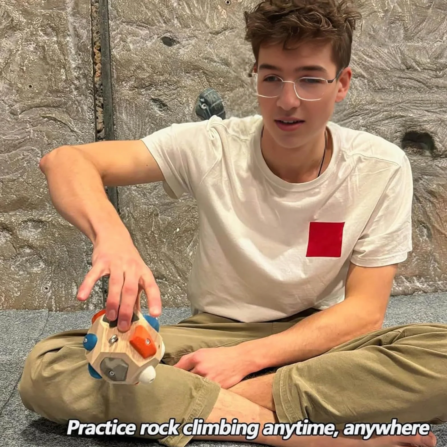 Bloque de Boulder Hecho a Mano - Bola 3D de Entrenador de Fuerza de Dedos Portátil