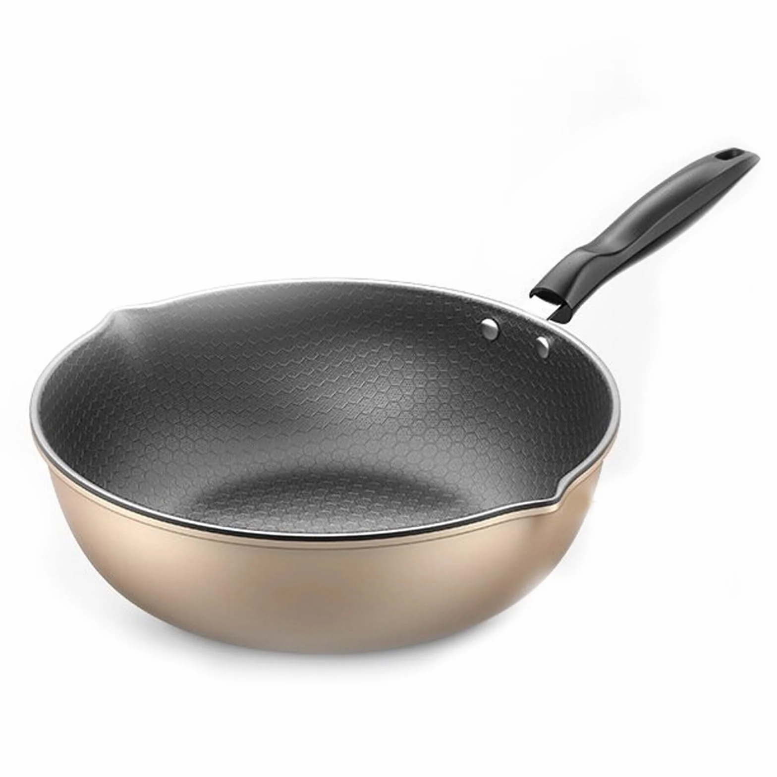 Sartén Ligera y Antiadherente,con Borde Doble | Distribución Uniforme del Calor,Bordes Altos,Compatible con Diversos Tipos de Cocinas(30cm/11.8in,Without lid)