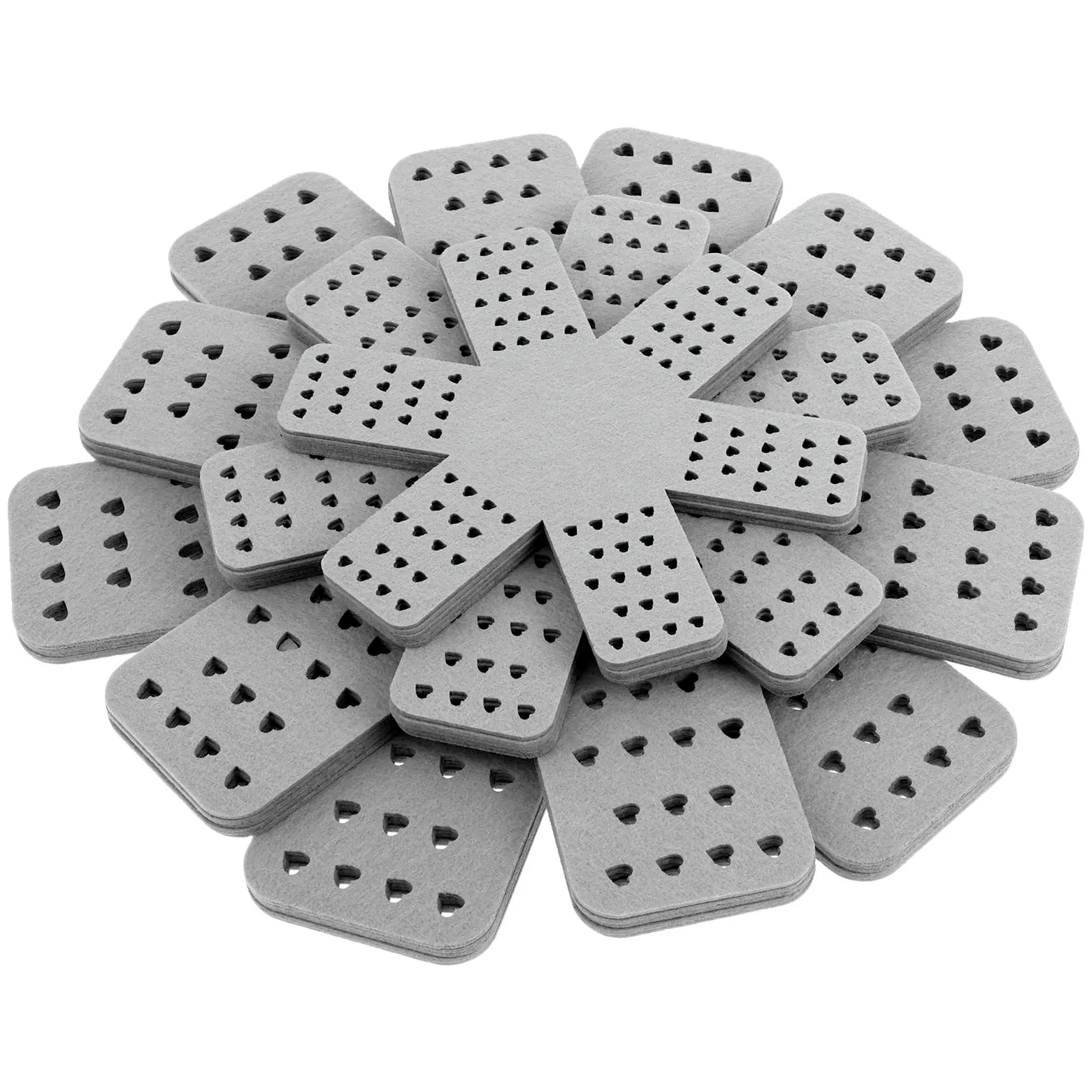 Protector de ollas y sartenes 20 Piezas, Reutilizable Separador, Utensilios Cocina 4 tamaños Diferentes for apilar para la Cocina