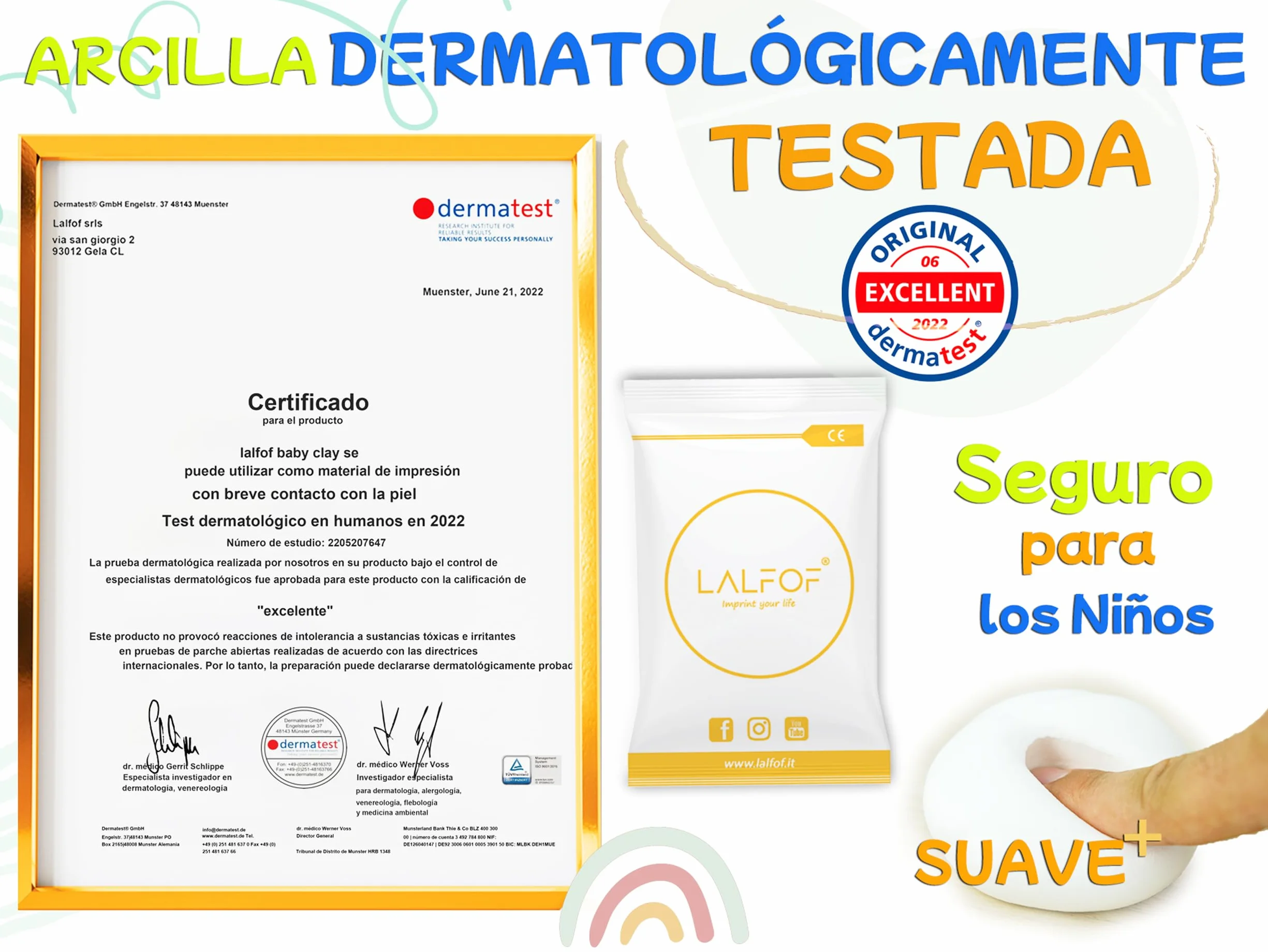 Marco Huellas Bebe Recien Nacido Nombre Personalizado Porta Objetos Regalo Bebe Niño Niña Huella Pie Manos Dermatológicamente Aprobada