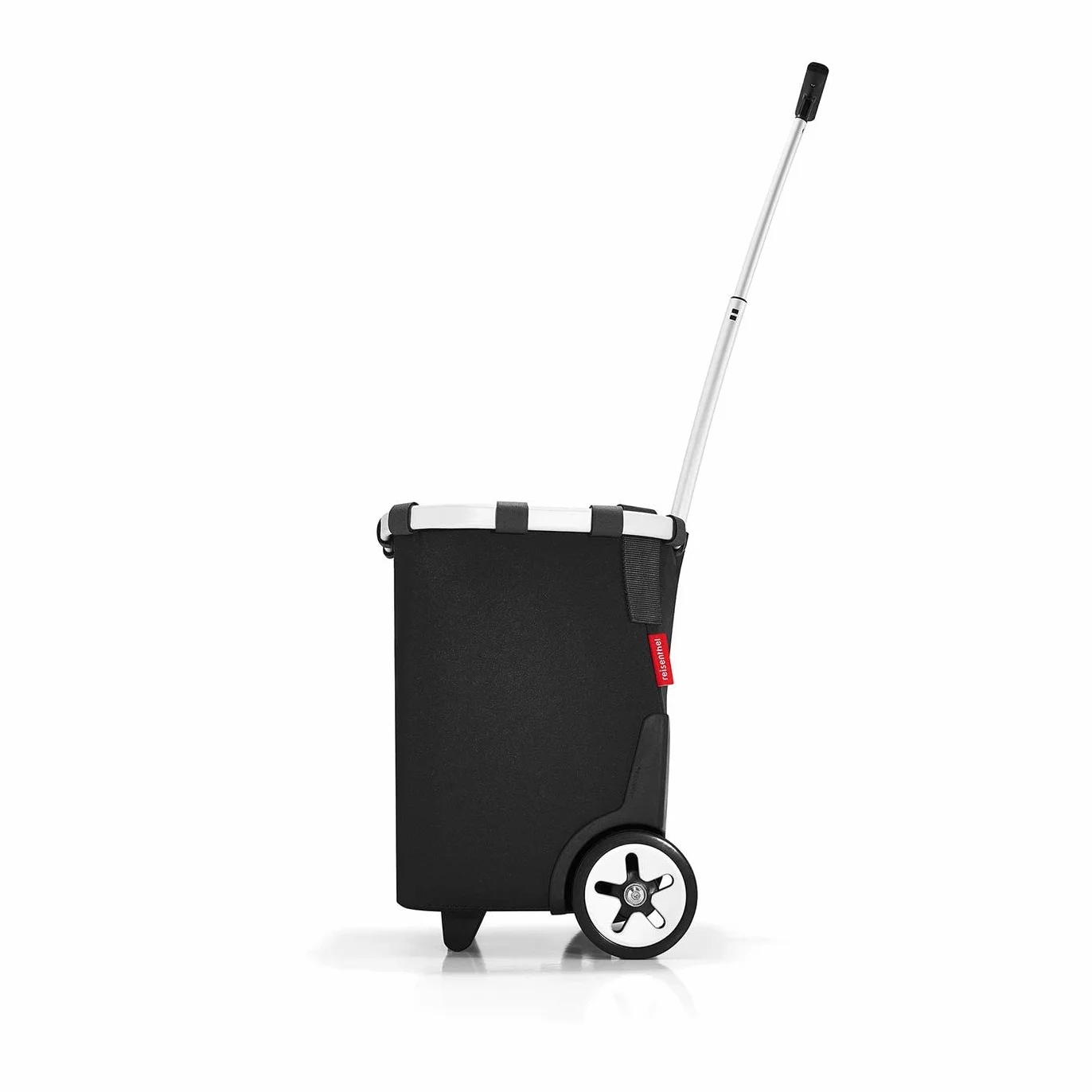 reisenthel carrycruiser - Carro de la Compra de Dos Ruedas portátil con Correa Ajustable para Hombro, Estructura Estable de Aluminio, Material Resistente al Agua, en Negro