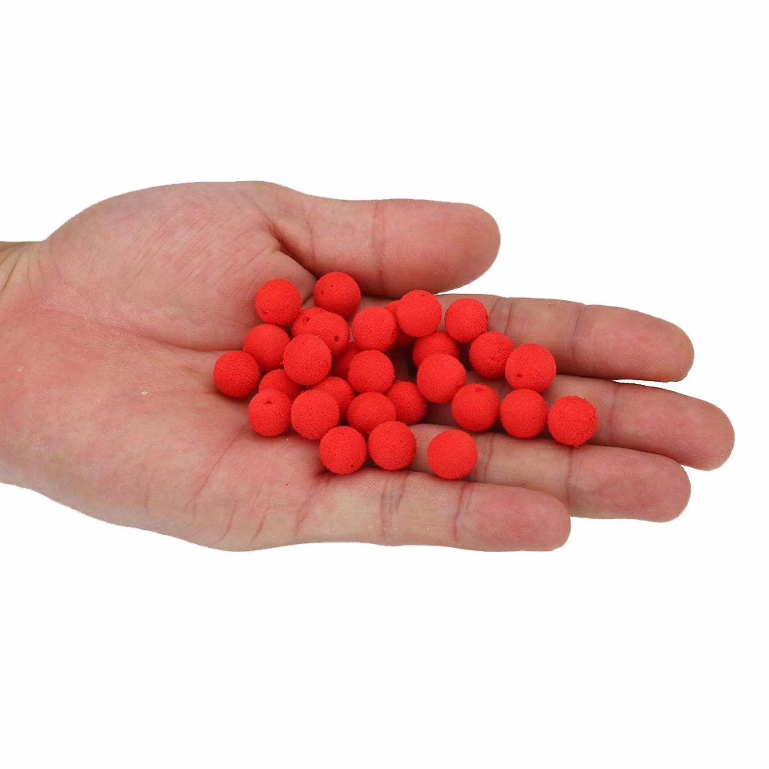 Señuelos de Pesca de Espuma Pop Up Boilies Pellets Suaves Bola Carpa Flotante 10/12mm 30 Uds
