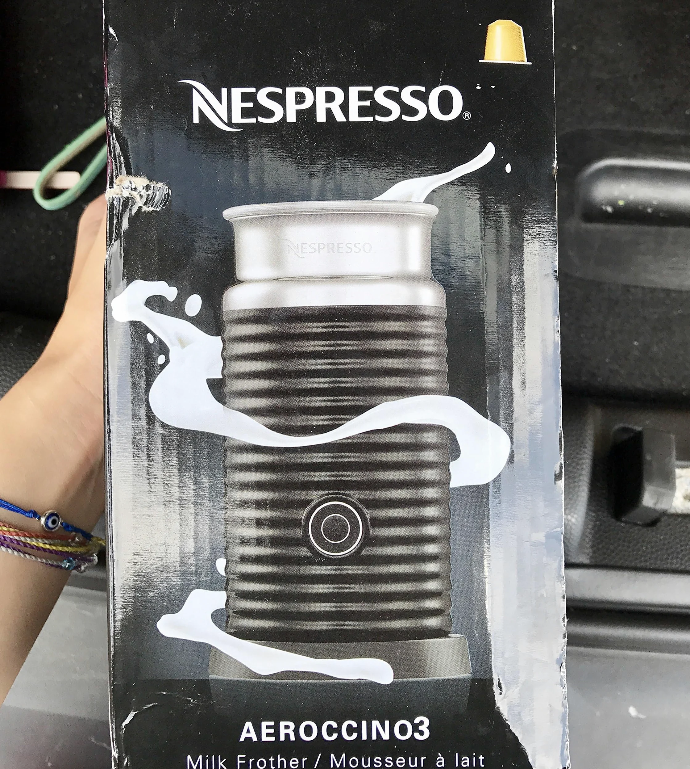 Nestle Nespresso Aeroccino3 3594 Espumador de leche negro