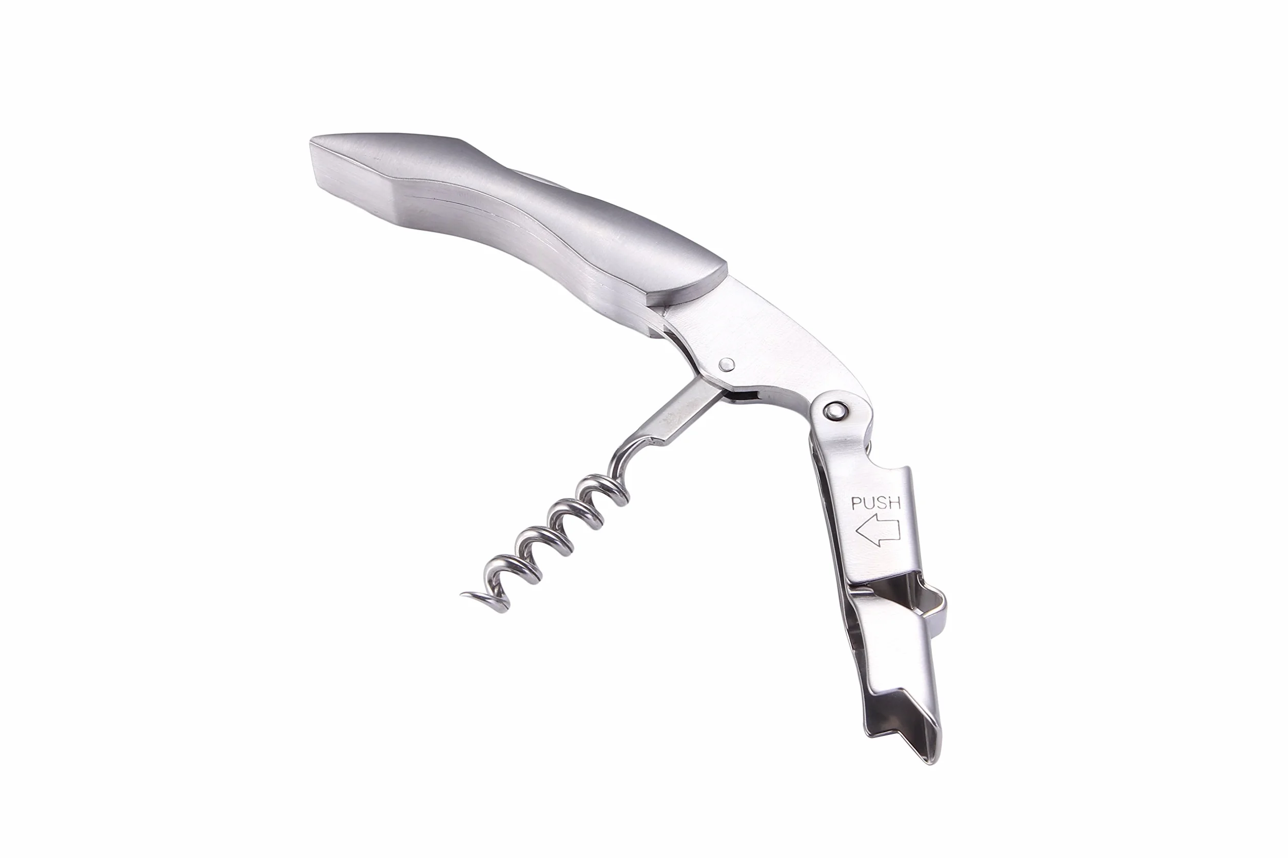 Sacacorchos de camareros - GWCLEO abridor de vino acero inoxidable para sumiller y camareros, abridor de botellas y cortador de hoja