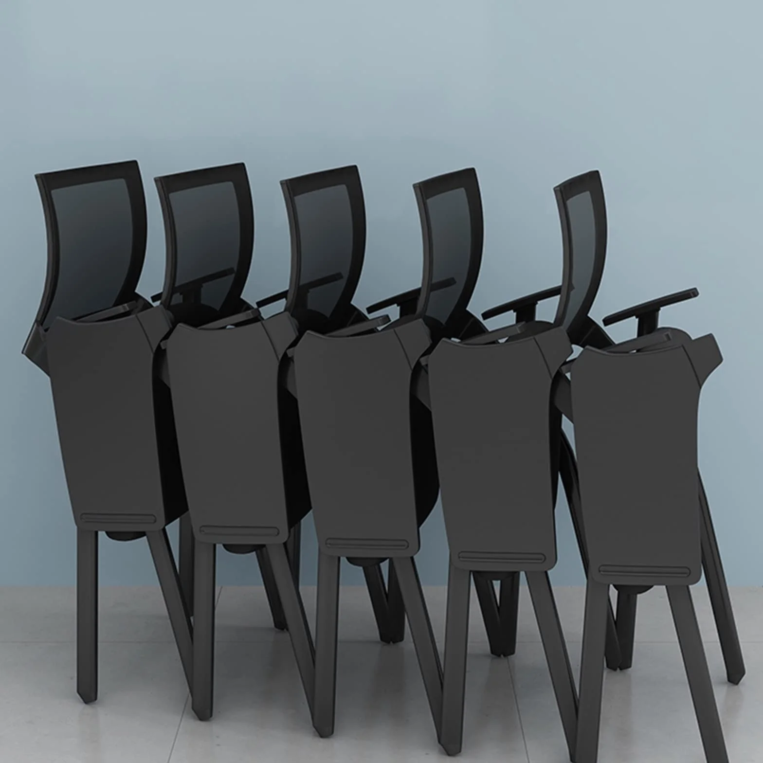 Silla De Personal Silla De Oficina para Sala De Conferencias Silla De Entrenamiento Plegable con Tablero De Escritura Pupitre Escolar Y Silla De Una Pieza con Un Peso Aproximado De 50 Kg