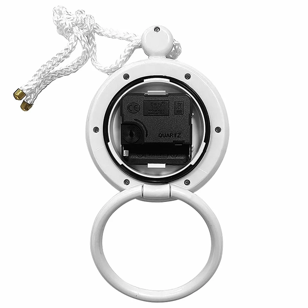 POFET Reloj de baño Reloj de Ducha a Prueba de Agua con Toalla Colgando Relojes a Prueba de Agua para baño Relojes de Cocina con Temporizador (Blanco)
