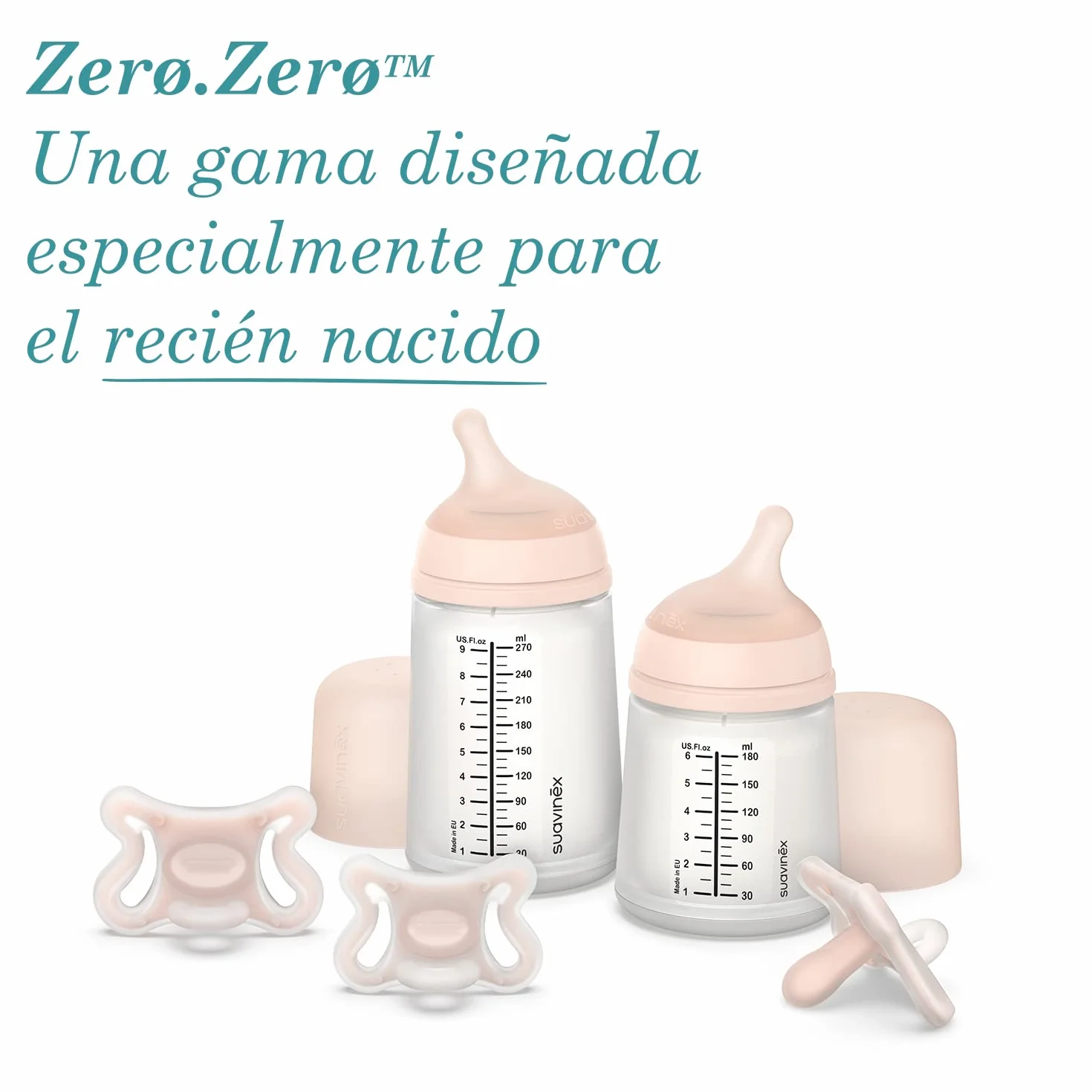 Suavinex Chupete Recién Nacido Zero Zero Tetina Fisiológica SX Pro 0-6 Meses Hipoalergénico Silicona