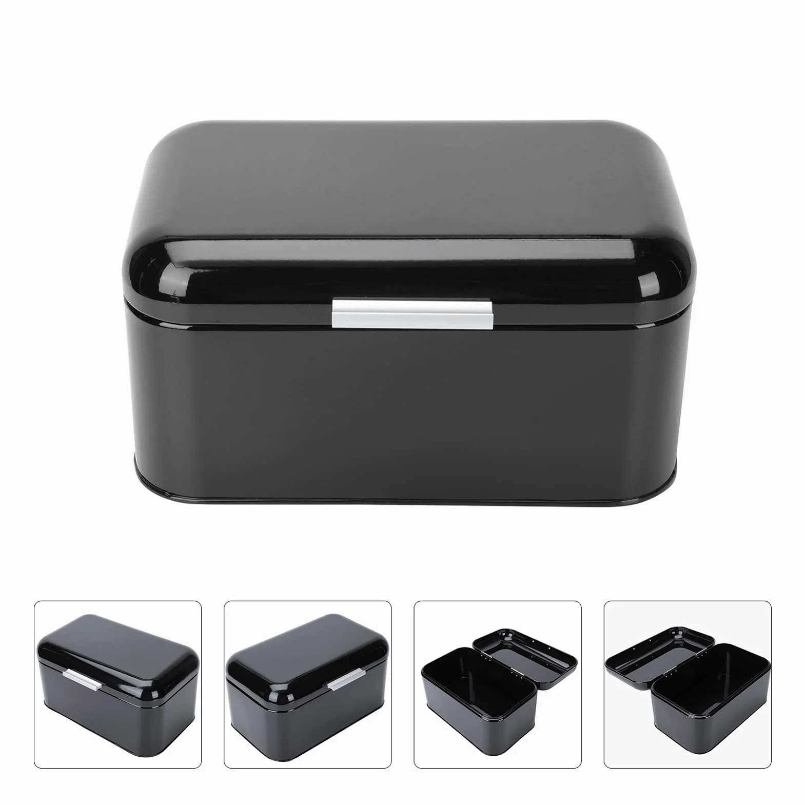 ABOOFAN Tarro De Almacenamiento Tipo Caja De Pan Metálica Para Cocina Organizador De Pan