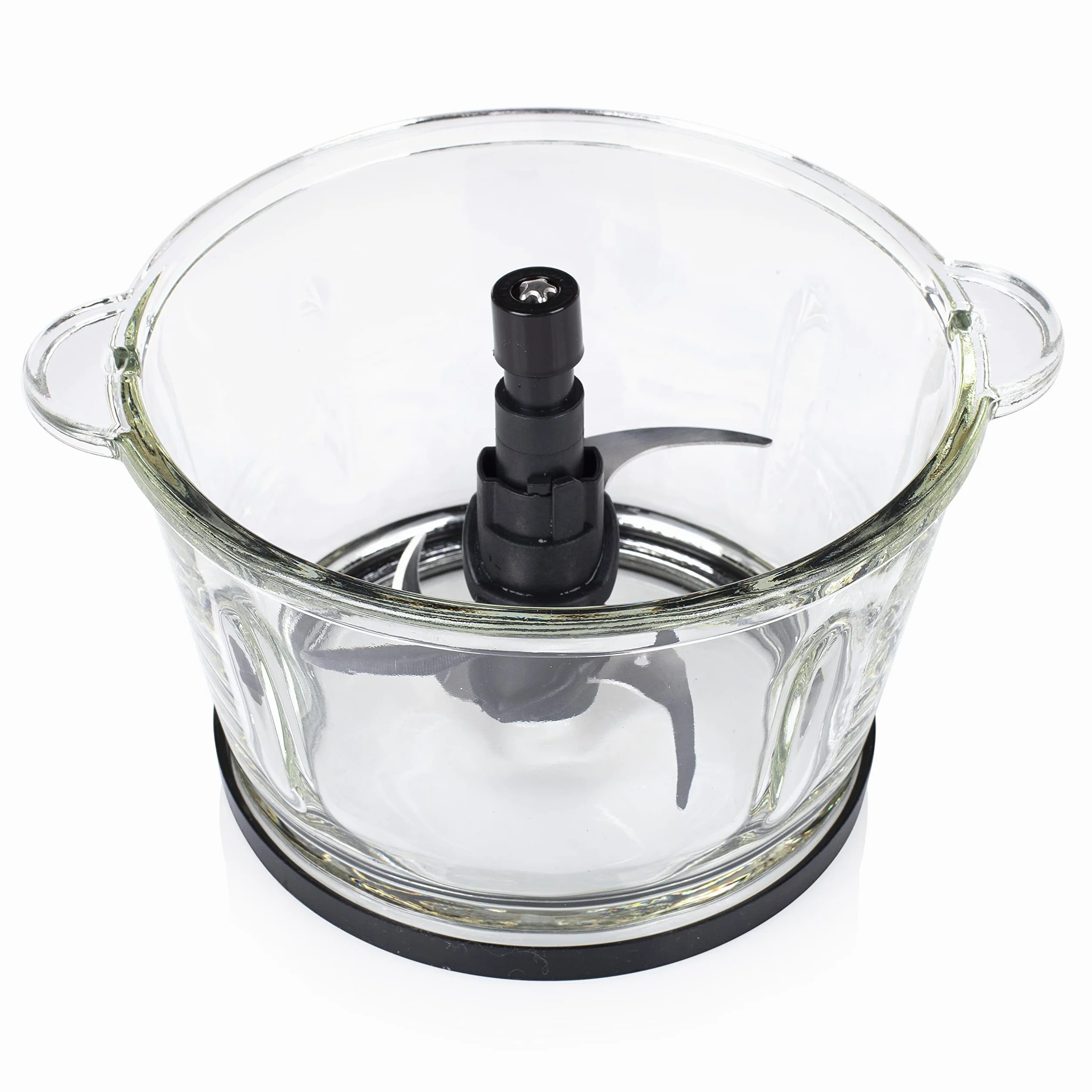 Princess 221052 Picadora eléctrica de alimentos Duo XL, 4 Cuchillas de Acero Inoxidable, Bol de Vidrio con indicador de nivel de 1.5 L, picadora de cocina para carne, verdura, fruta y hielo, 300 W