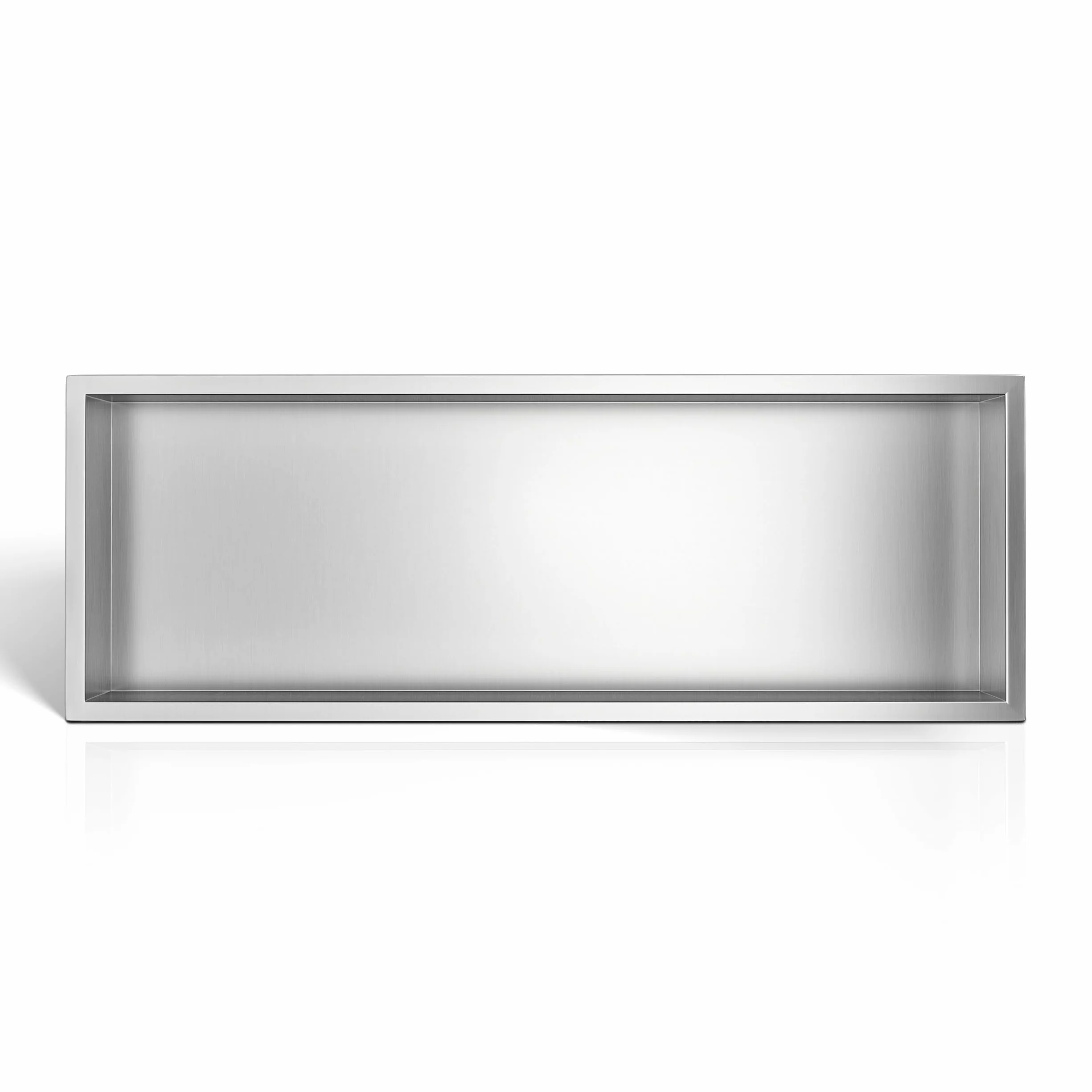 Wall-Box One Nicho de Ducha de Acero Inoxidable para Baño 90x30x7cm, Instalación de Nicho Flexible, Nicho Impermeable para Utensilios de Baño, Sin Azulejos