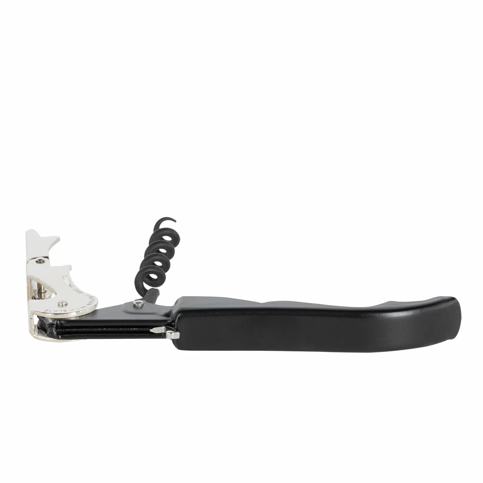 PULLTAP'S GENUINE Slider 900 (Negro) Abridor de Vino, Sacacorchos de camarero profesional. Incluye doble palanca articulada, navaja cortacápsulas y abridor de tapones. Fabricado en España