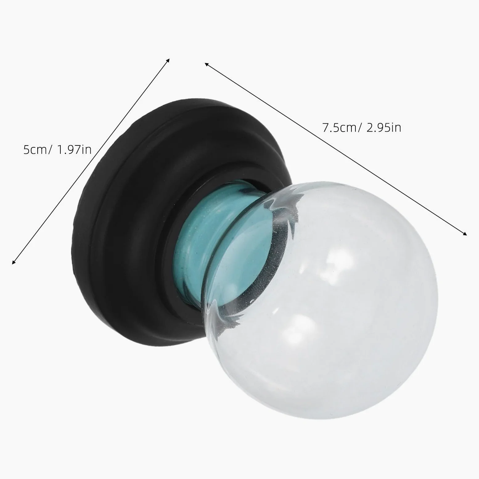 Toyvian 5 Piezas Cúpula de Bola de Nieve Transparente Gruesa para Navidad, | Tapa Roscada Reutilizable, Fácil de Limpiar, para Decoraciones Festivas y Hogar Navideño