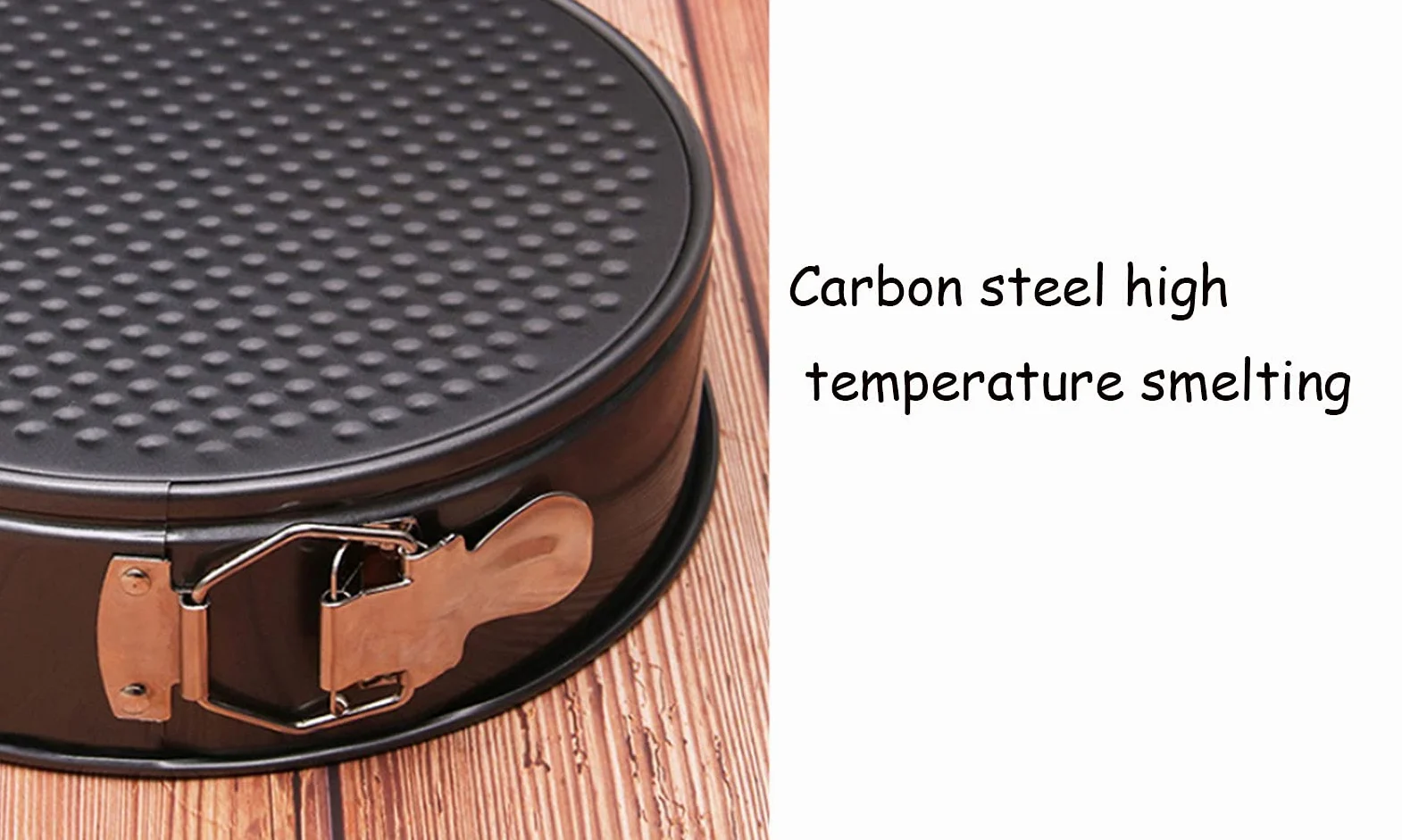 Juego de 3 moldes Desmontables antiadherentes para Tarta de Queso, a Prueba de Fugas, Redondos, Incluye 3 moldes Desmontables de 4", 7" y 9", Color Negro.，4 Inch 7 Inch 9 Inch