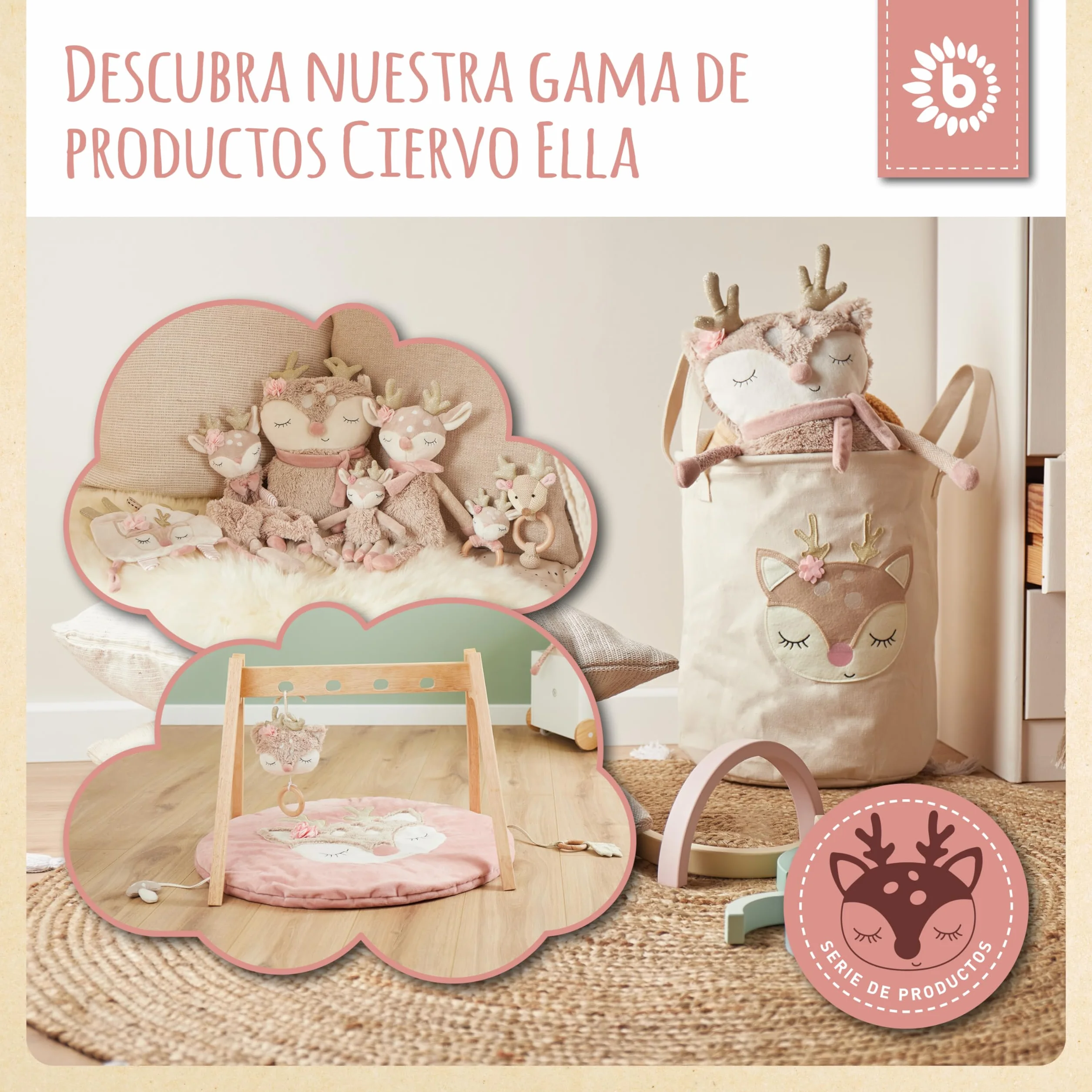 BIECO Caja de almacenamiento plegable 65 L 36 x 36 x 51 cm para niños