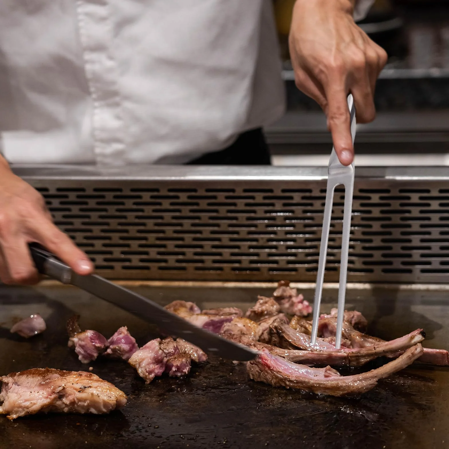 2 Piezas 27 cm Tenedor de Trinchar con Mango Ergonómico Tenedor de Cocina de Carne Trinchado de Acero Inoxidable para Trinchar Carne Ideal para Barbacoa Uso en Cocinas Domésticas Parrillas