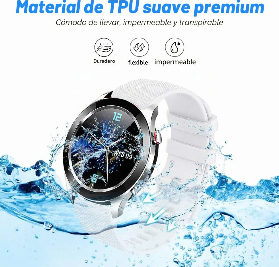 Correa Quick Release 18mm Compatible para Garmin Vivoactive 4S Vivomove 3S Venu 3S/2S Forerunner 255S/265S Silicona Pulsera Huawei GT 4/5 41MM