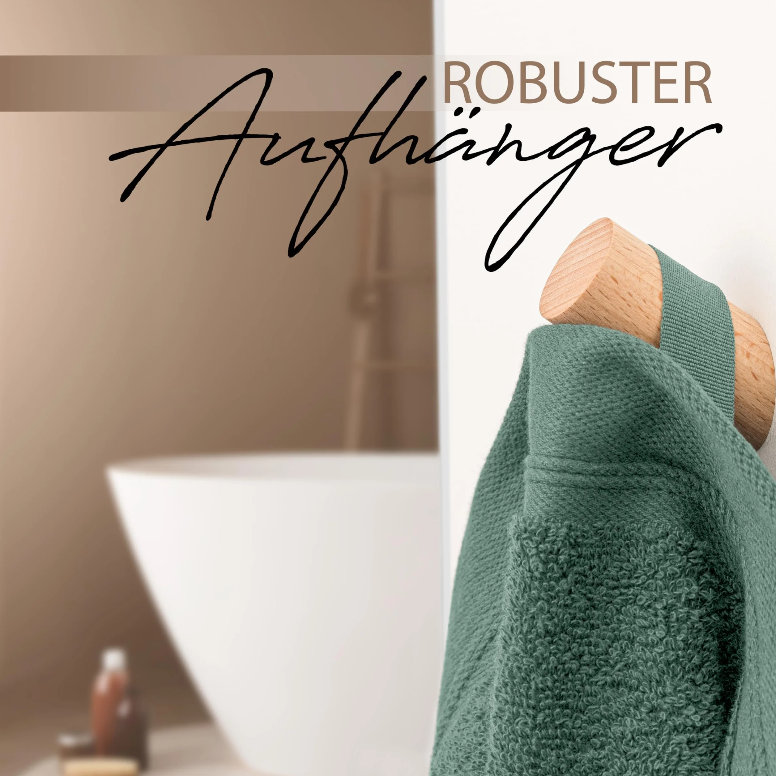 Hausfelder Juego de 4 toallas de mano de 50 x 100 cm, 500 g/m², 100 % algodón, certificado Ökotex (50 x 100 cm, color verde claro)