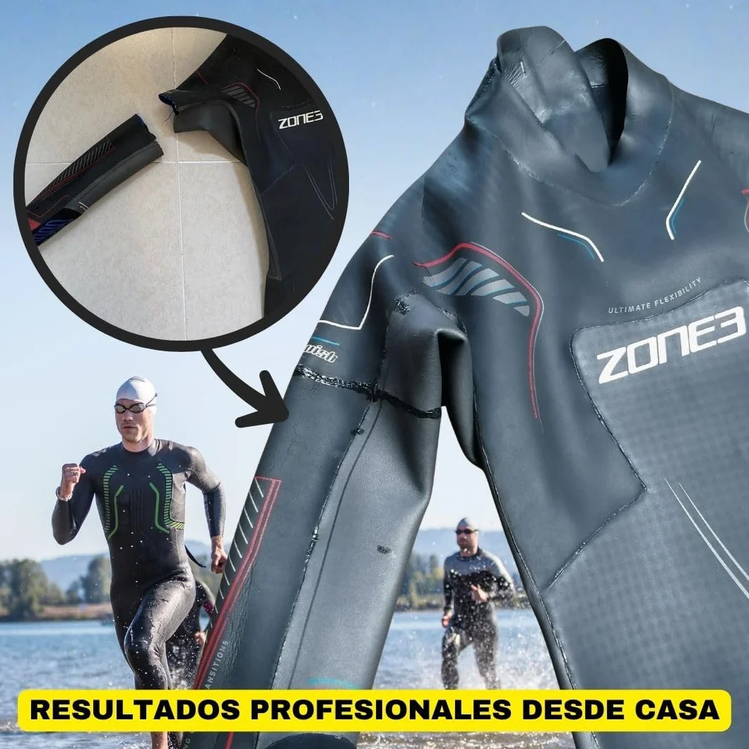 Pegamento neopreno profesional 2×30 g adhesivo impermeable reparación trajes surf buceo triatlón rápida duradera flexible