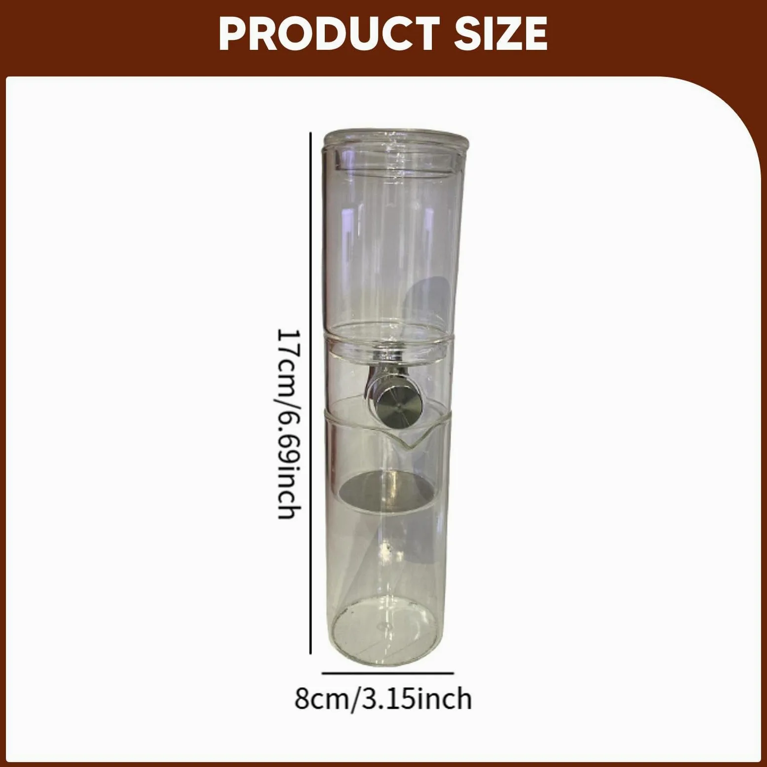 Cafetera Fría Compacta De Cristal Borosilicato | preparación manual, sabor suave, ideal para verano, ahorra espacio