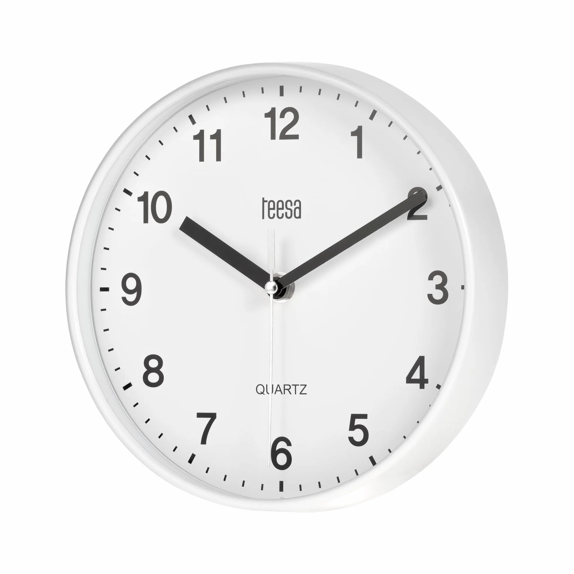Teesa Reloj Analógico de Pared Universal 20 cm TSA0038 Blanco