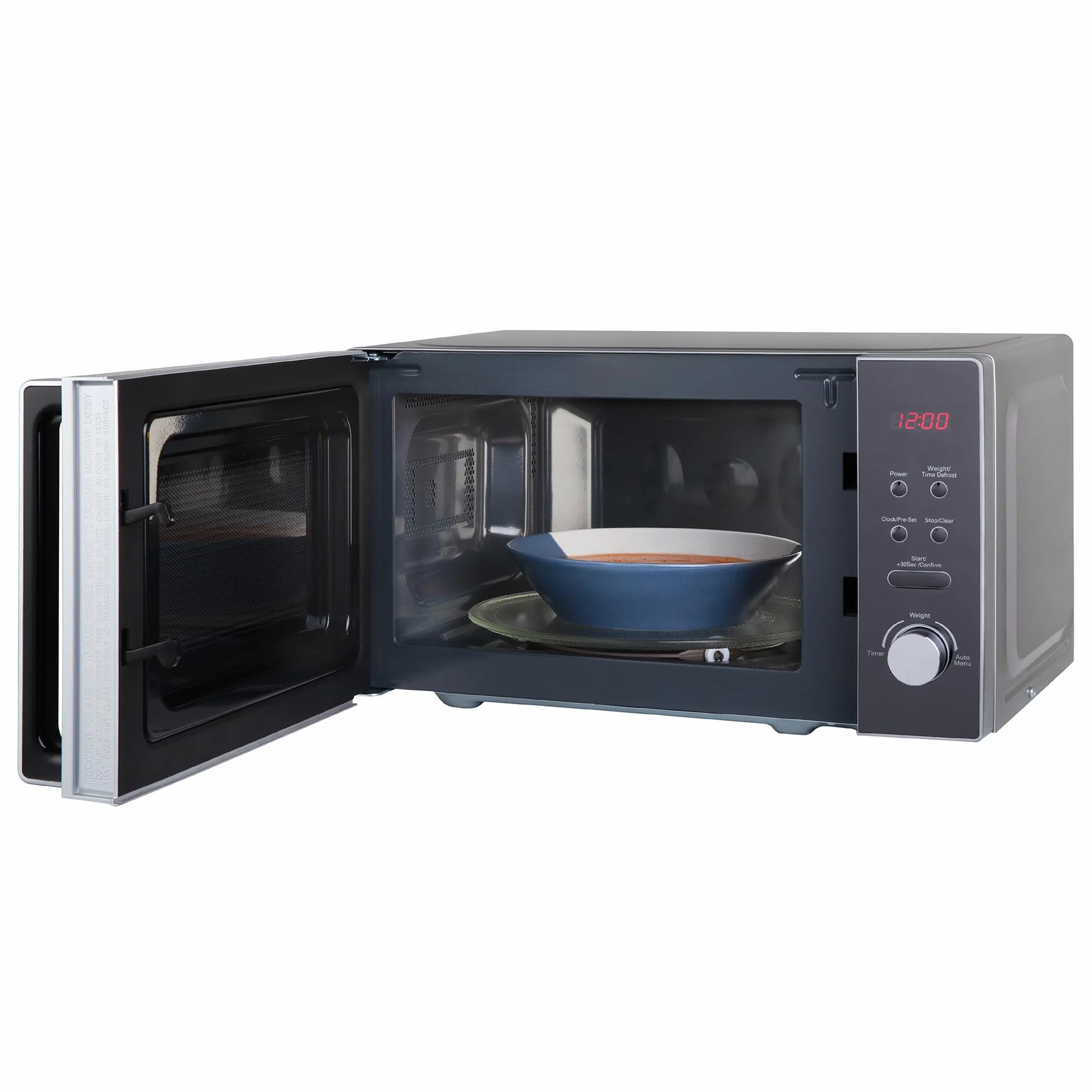 Russell Hobbs RHM2076S - Microondas compacto independiente, 800 W, 20 litros, plateado