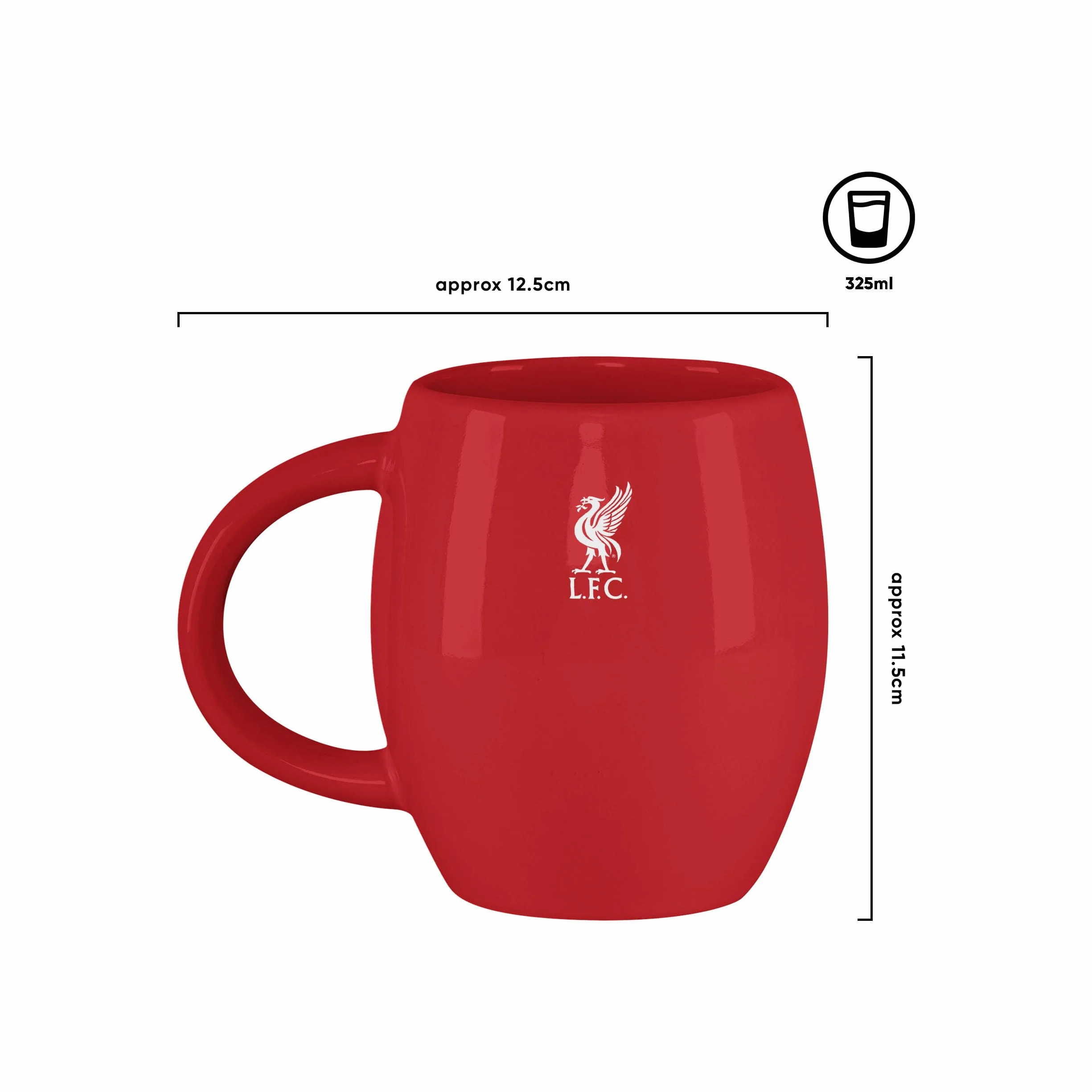 FOCO Liverpool FC Taza diseño letras clásicas
