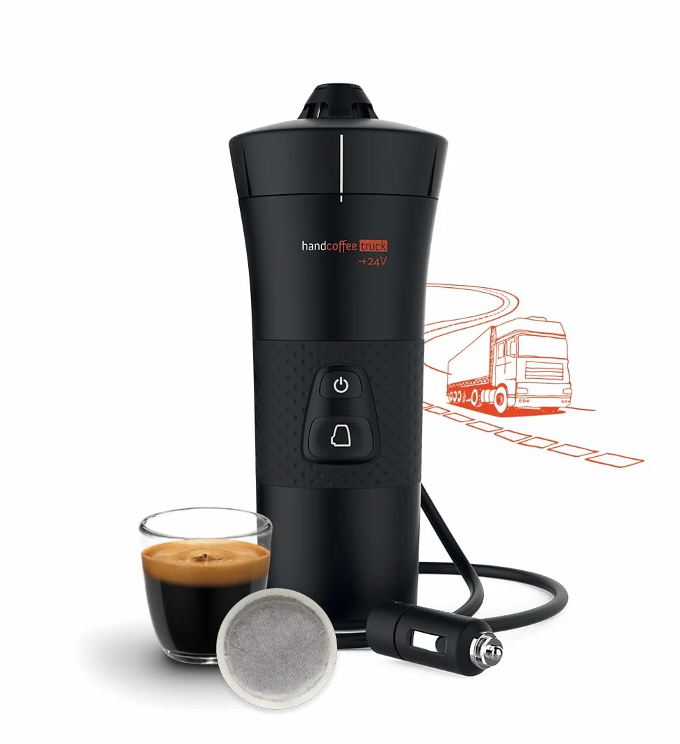 Handpresso Handcoffee Truck 21010 - Máquina de café, portátil, con cápsulas tipo Senseo, para camión, 24 V