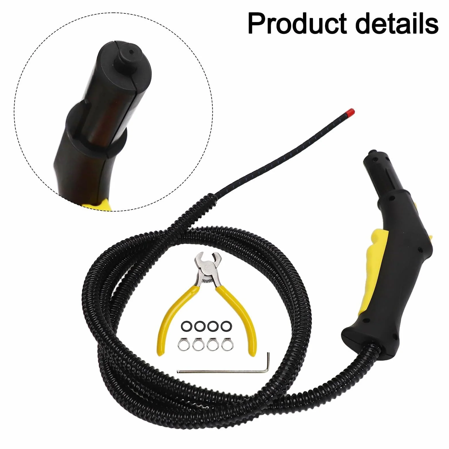 Manguera de repuesto para limpiador de vapor para Karcher SC1 y SC2 SC3 y SC4 modelos 4.322-048.3, accesorios de repuesto de manguera larga para fregona de limpieza del hogar