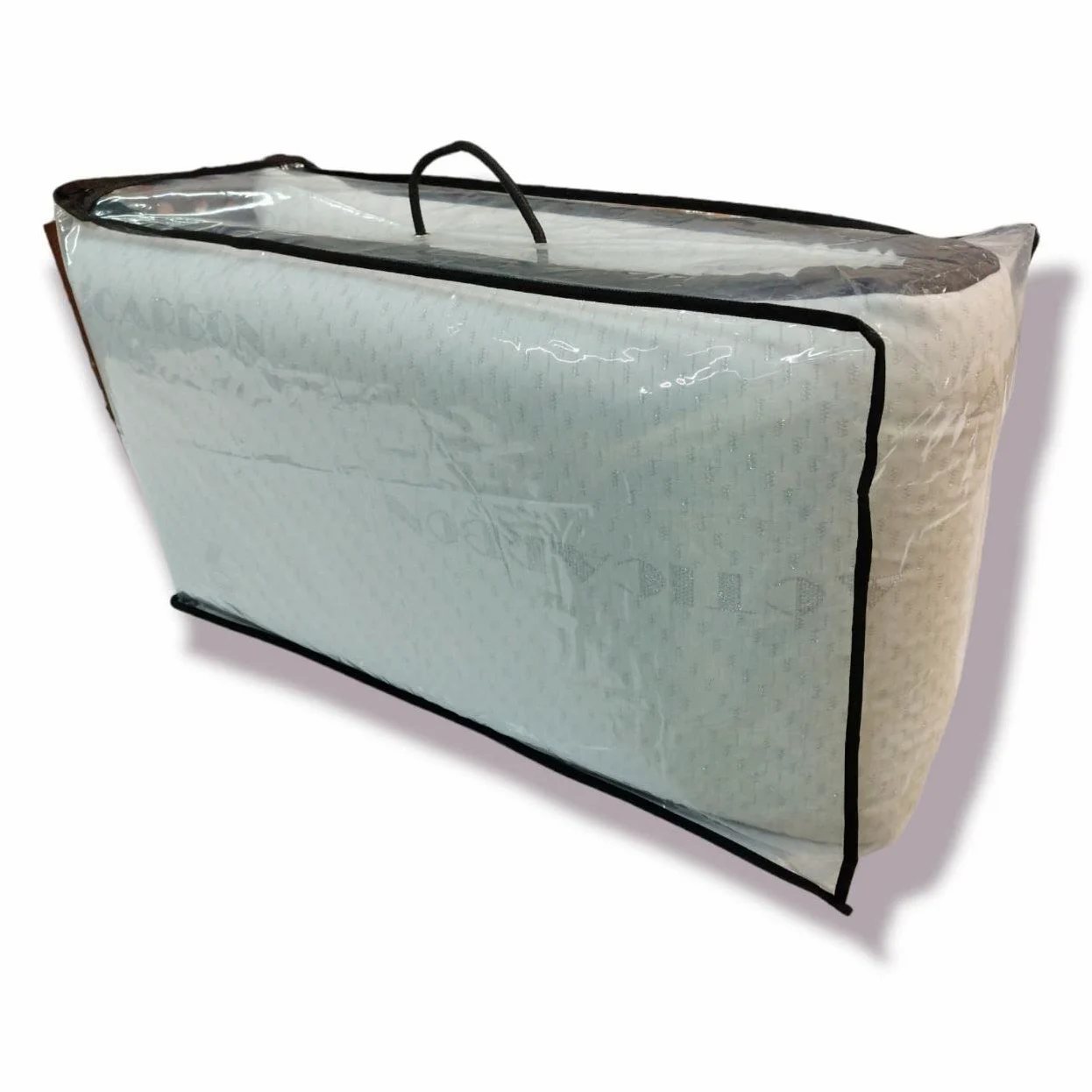 Almohada viscoelástica de carbono activo - Elimina olores, estática, humedad y bacterias - Transpirable Microperforada doble funda - Suave y cómoda - Recomendada para personas con alergias (135 cm)