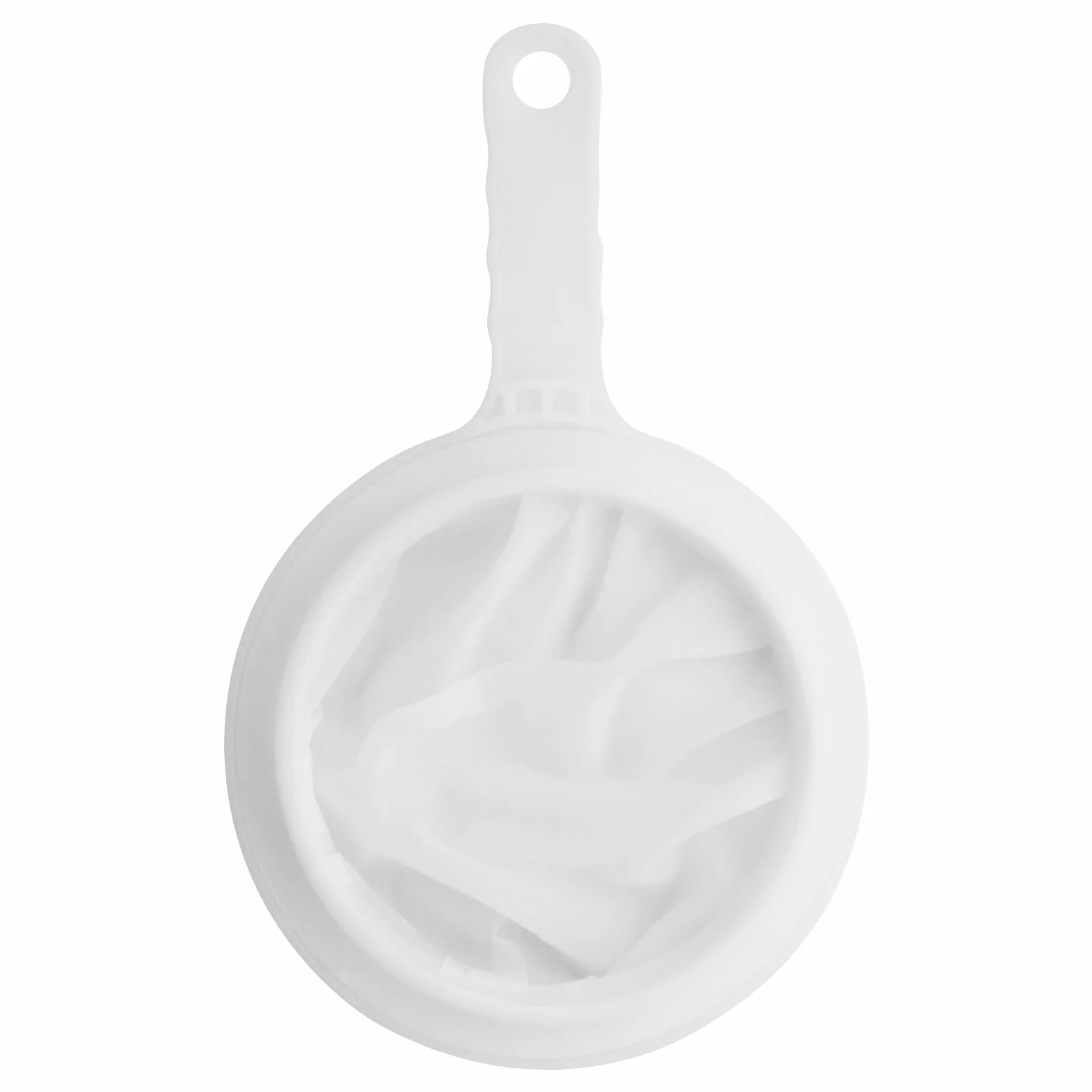 Filtro de alimentos,tamiz de nylon fino con mango 200 malla tamiz cocina, para zumo, leche, leche de soja, café, 23,5 cm x 14,5 cm