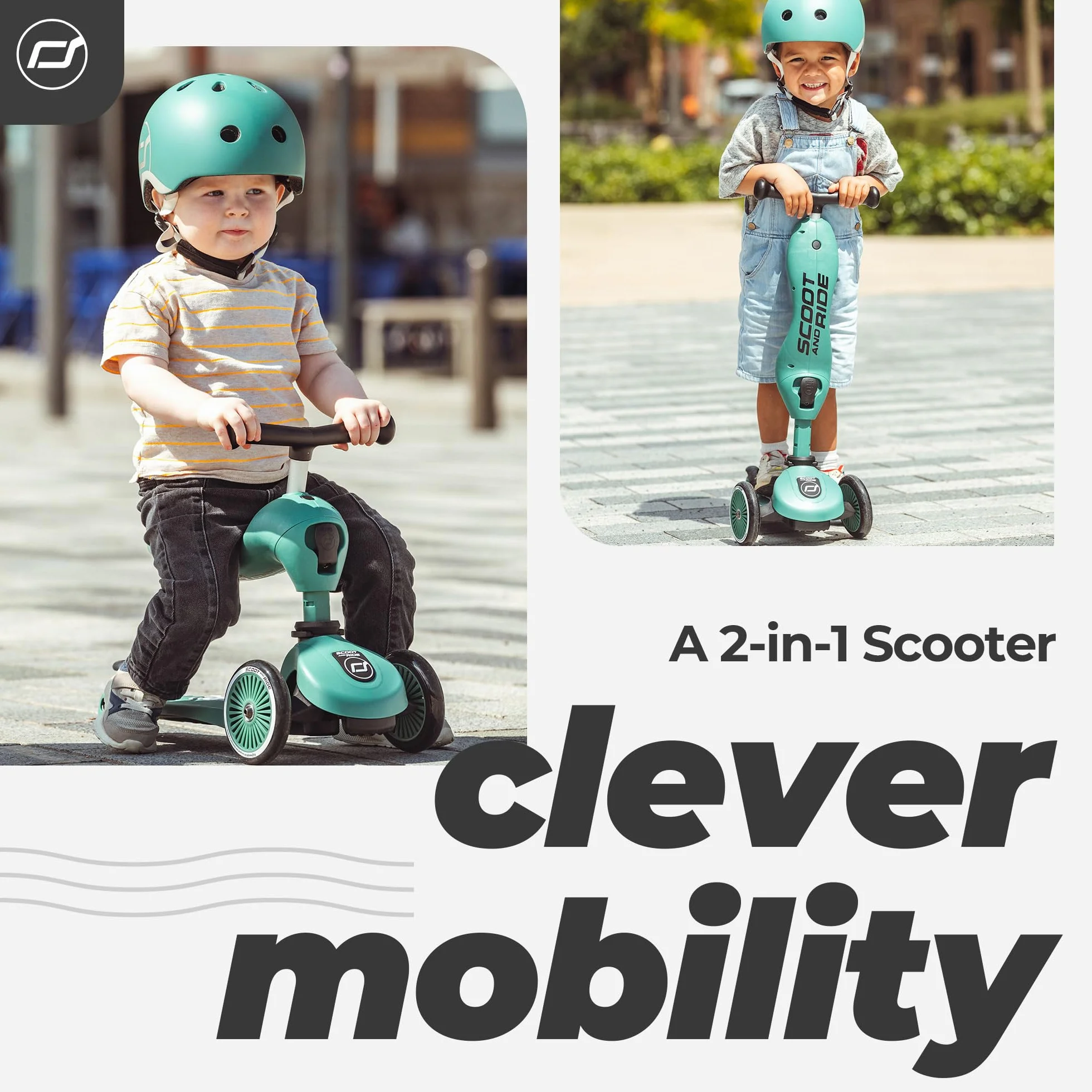 Scoot & Ride Patinete Unisex Adulto Bosque