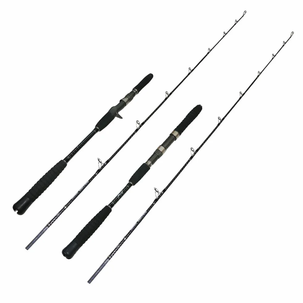 Caña de Pescar Jigging Lenta 1.8m 5kg Carbono 80-200g Barco Mar