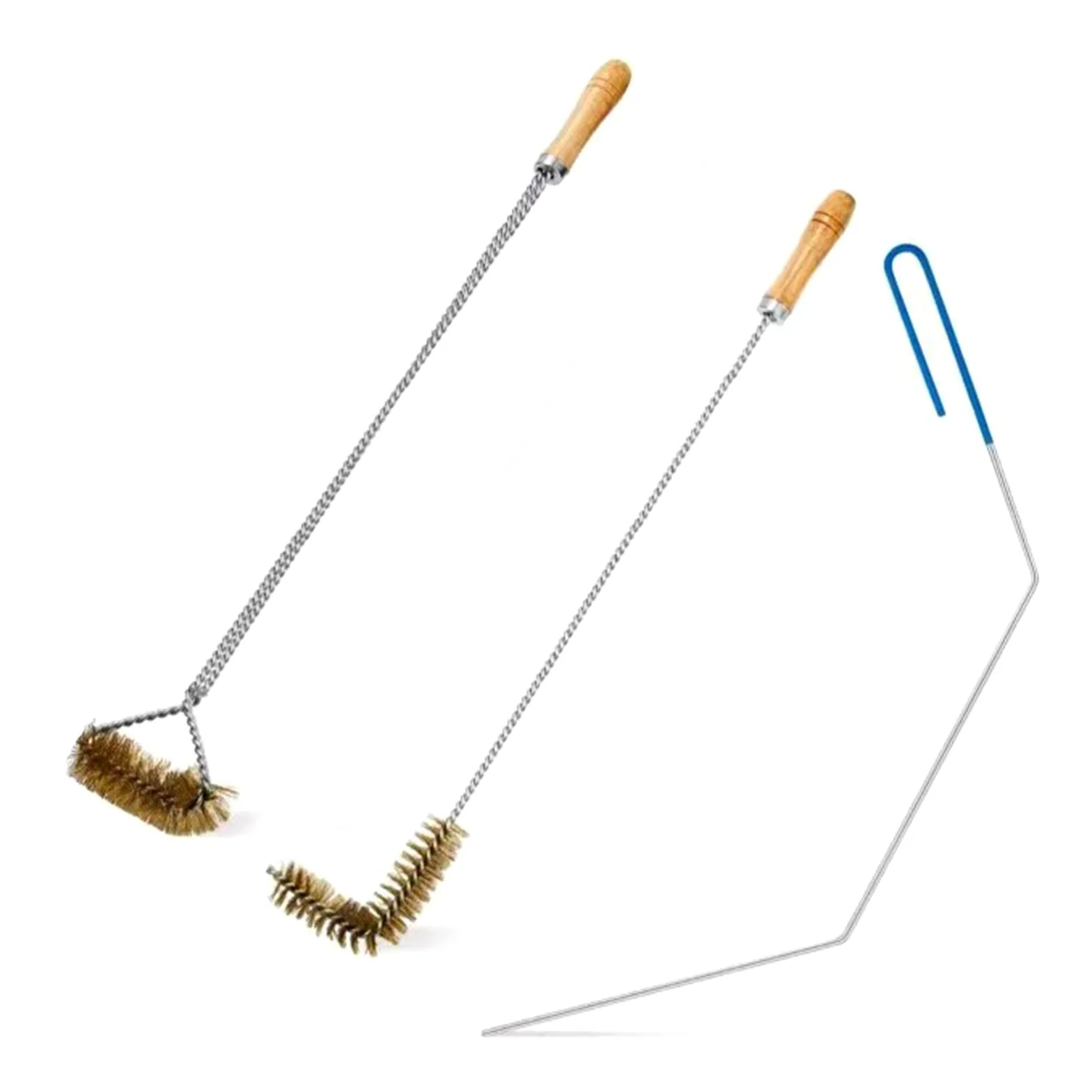 3 herramientas de limpieza para freidoras, incluyendo cepillo limpiador de freidora, barra de freidora, mango largo, cepillo limpiador de cesta de freidora