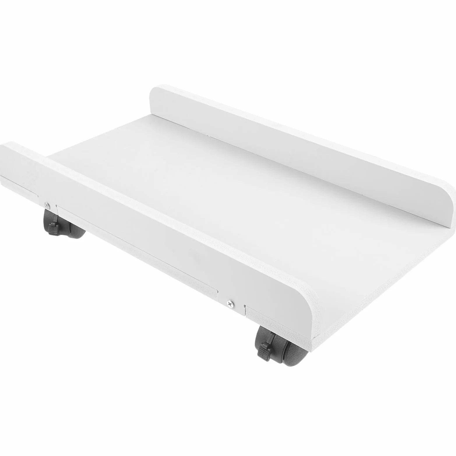 Cabilock Soporte de Piso para Caja de Ordenador Blanco con Ruedas, Resistente Gran Capacidad de Carga para Escritorio de Oficina