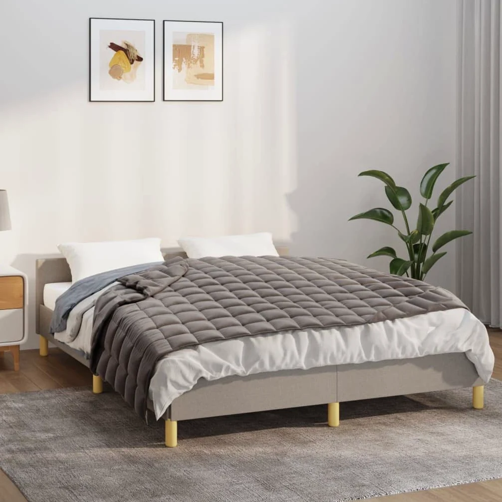 INLIFE Manta ponderada gris 120 x 180 cm 5 kg tejido casa y jardín, ropa (5,38 kg)