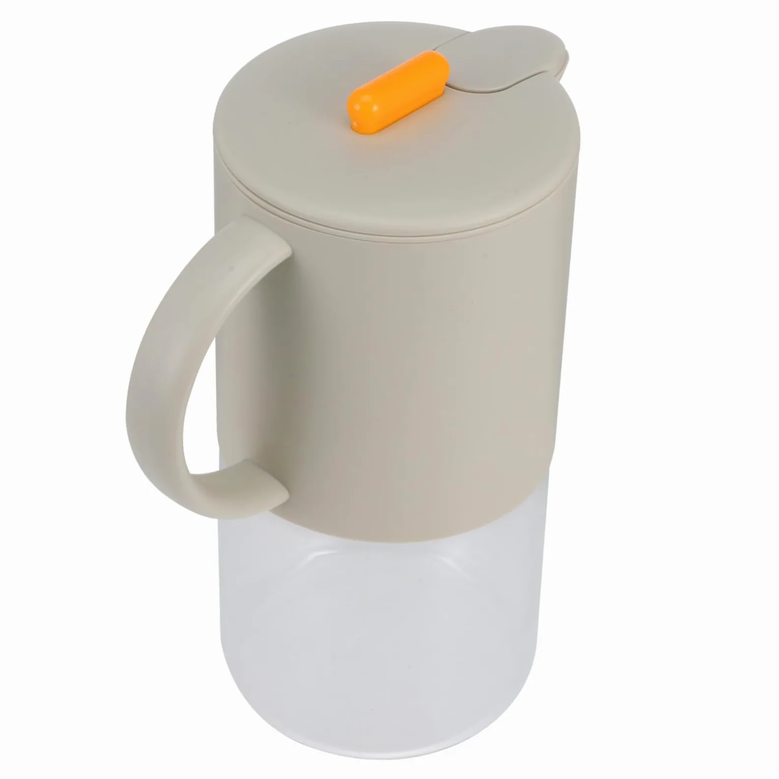 Cabilock Jarra de Agua Grande Capacidad con Asa para Bebidas Frías y Té Casa Contenedor Multiuso para Zumo y Agua Diseño Estable y Fácil de Usar