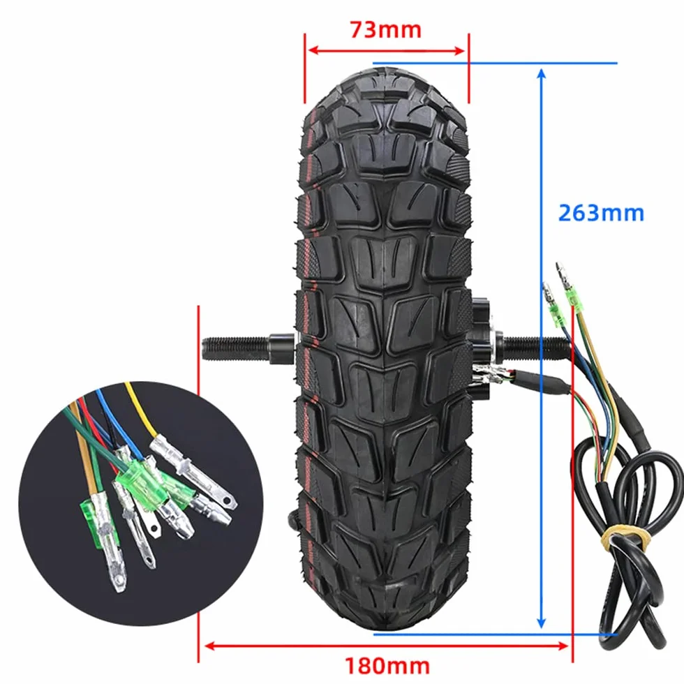 E Scooter Motor 10 pulgadas 48V 500W para Kugoo M4/M4PRO Neumáticos Inflables Rueda Trasera