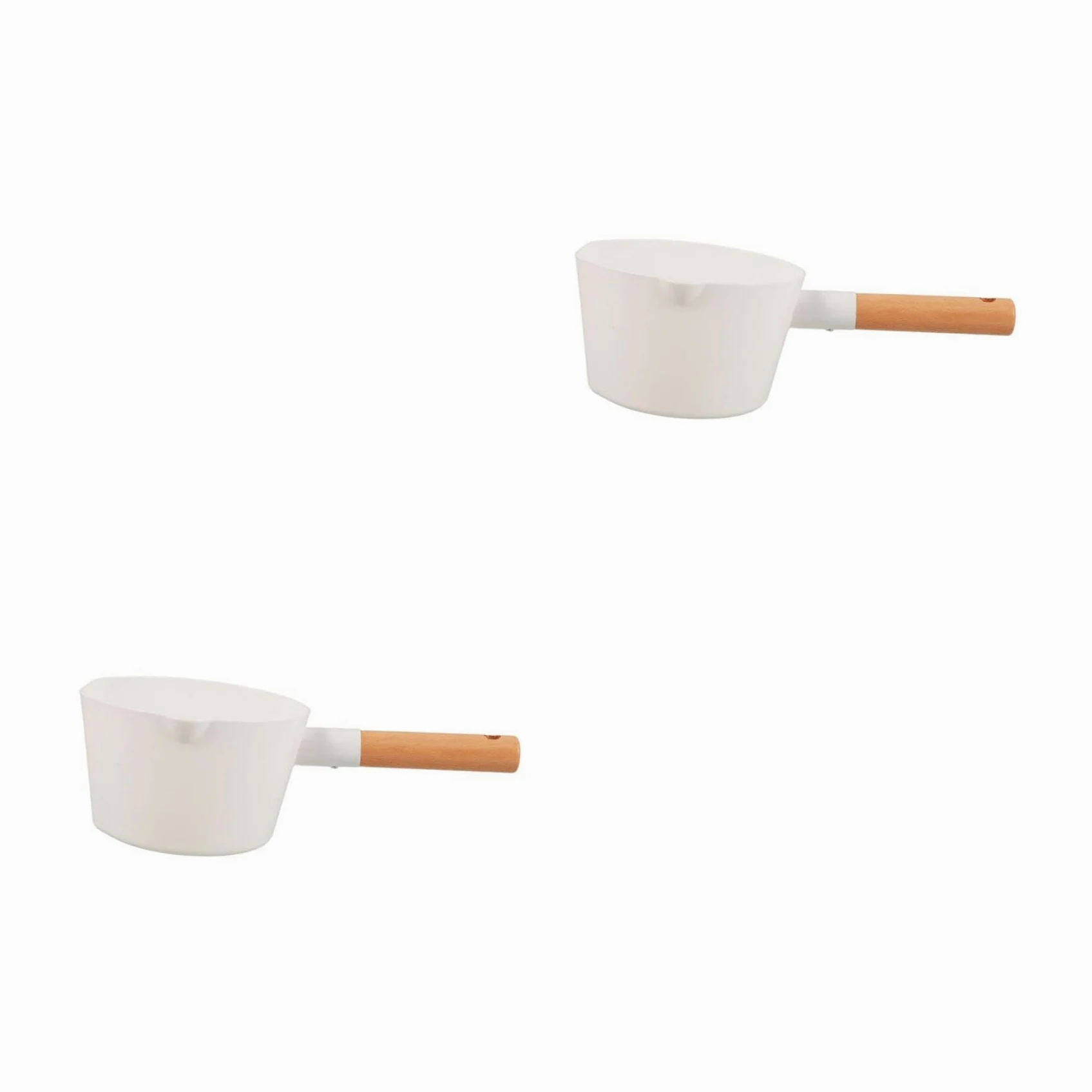 LABRIMP 2piezas Cucharón De Madera De Mango Para Cocina y Baño Para Agua y Lavar Verduras Utensilio Ecológico y Gran Capacidad Doméstico y Restaurantes