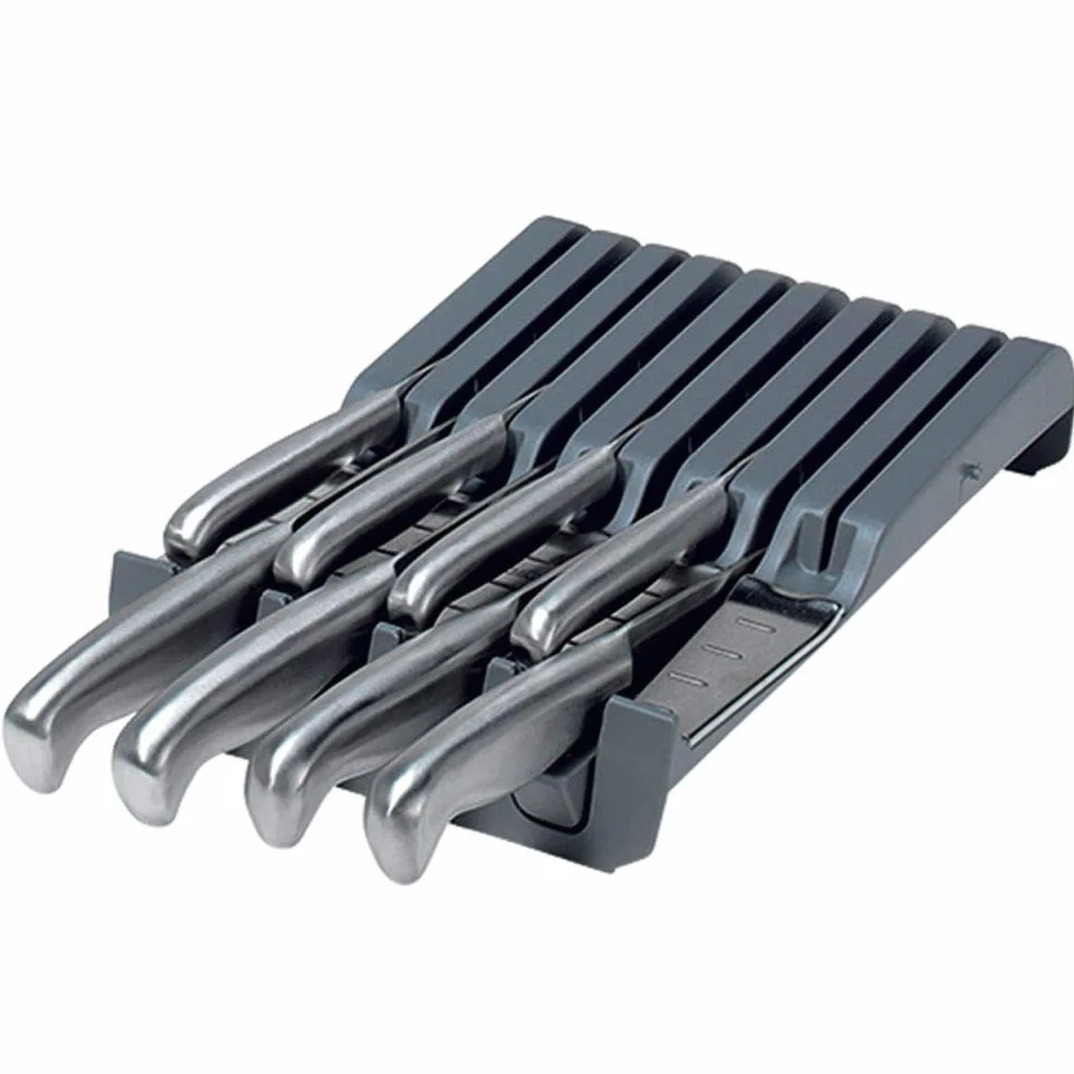 Blum Orga de Line para cuchillos ancho 177, 5 mm, profundidad 260 mm, KS staubgrau/acero inoxidable, 1 pieza, 6484600
