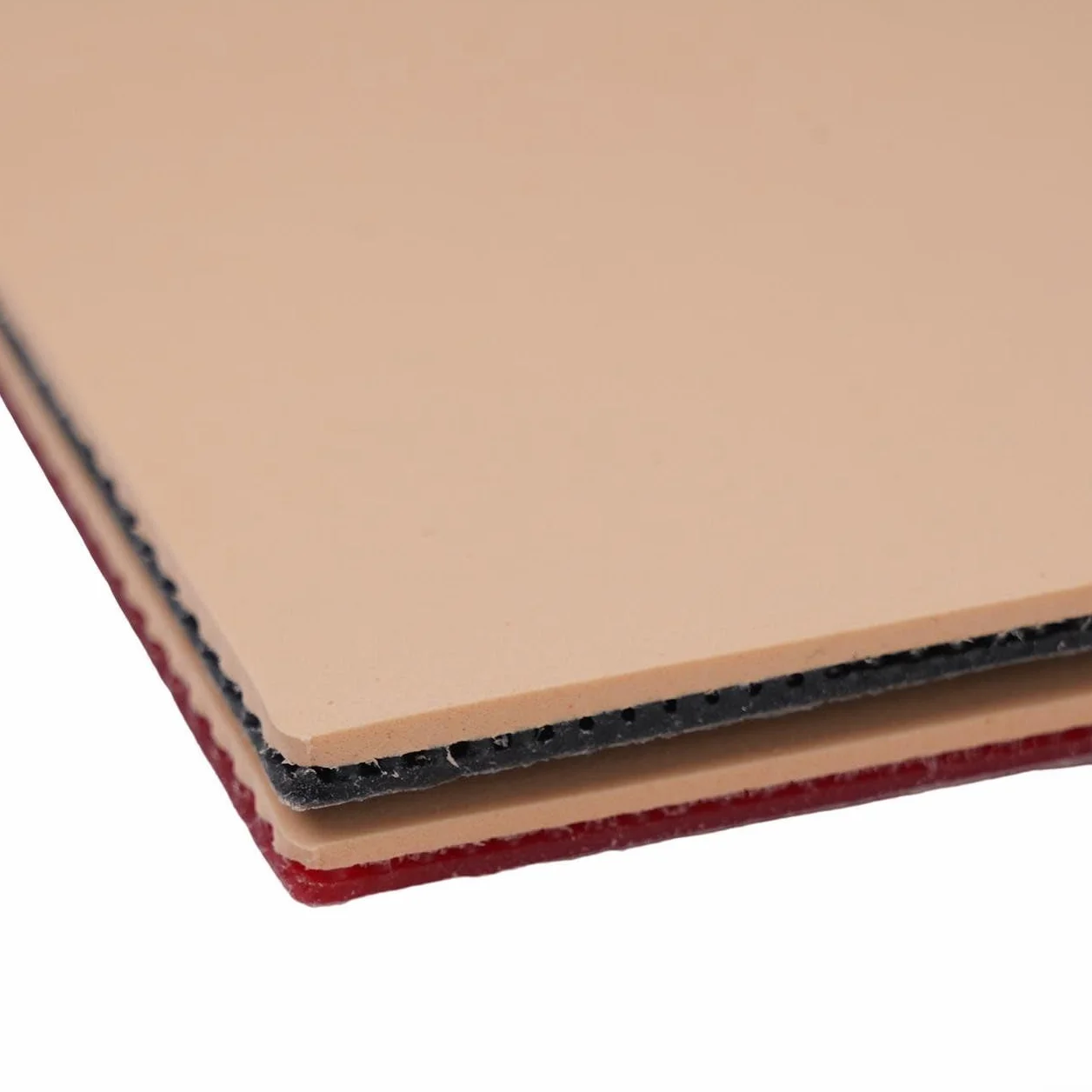 Oniissy Goma de tenis de mesa 2,1 mm dureza 40 repuesto raqueta ping pong control velocidad (negro + rojo)