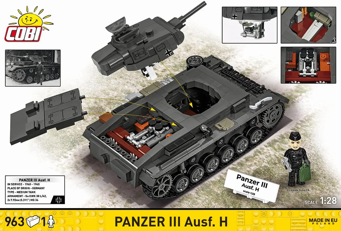 Panzer III AUSF. H Escala 1:28