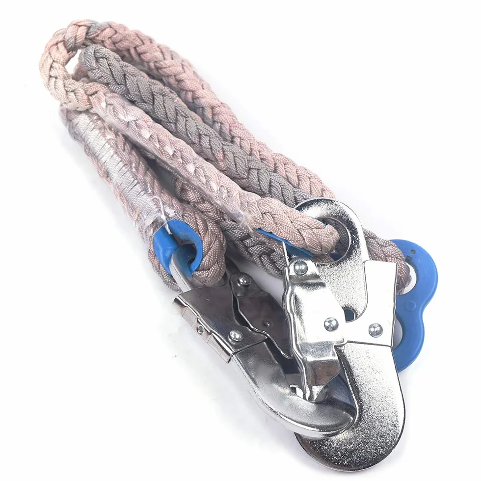 Juego de equipos de escalada de árboles, clavos de escalada de árboles de 100 kg, herramientas de escalada con cinturones de seguridad y cuerdas, para protección contra caídas, cuidado de