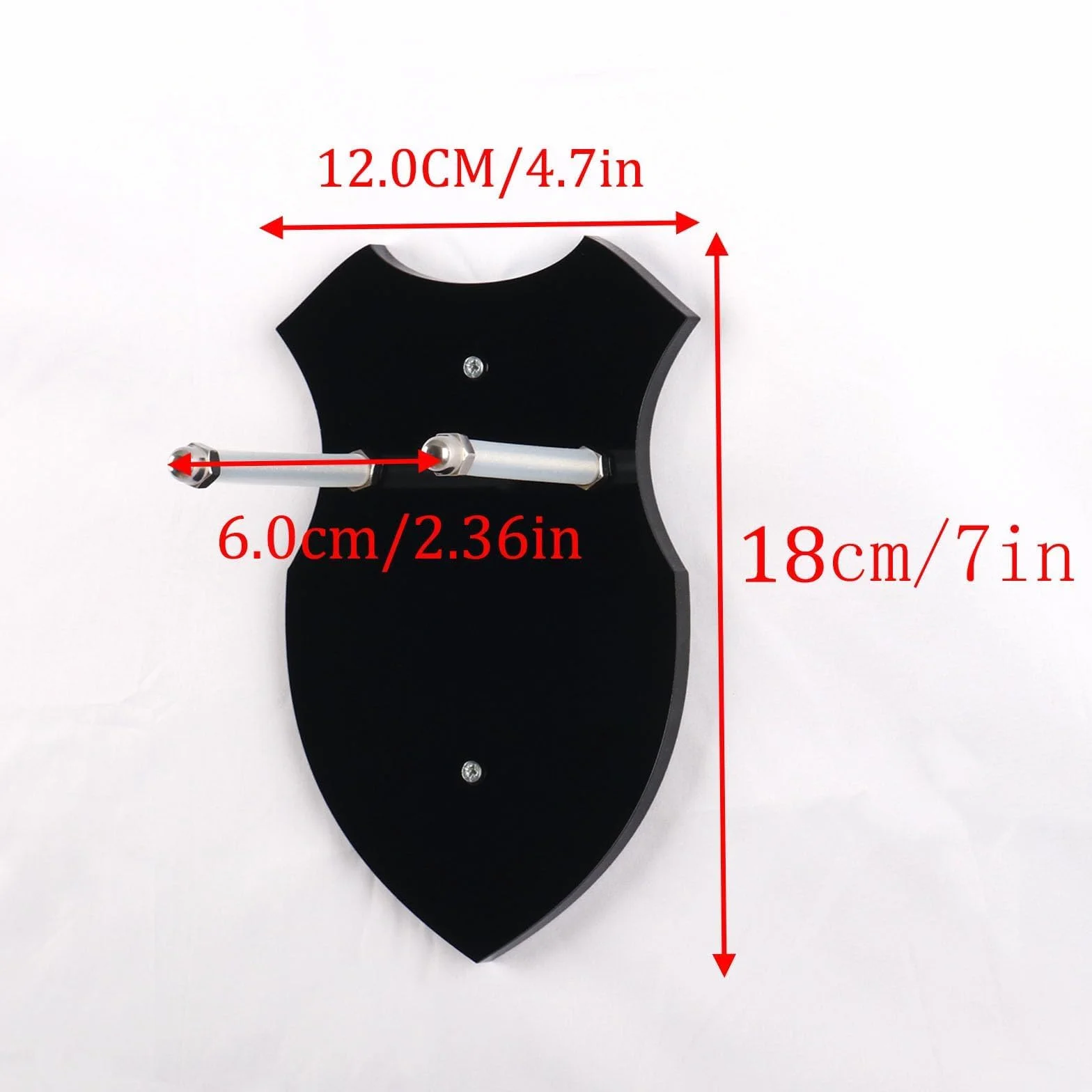 WANLIAN Espada de pared soporte gancho colgador para espada daga hacha cuchilla Negro 1 juego